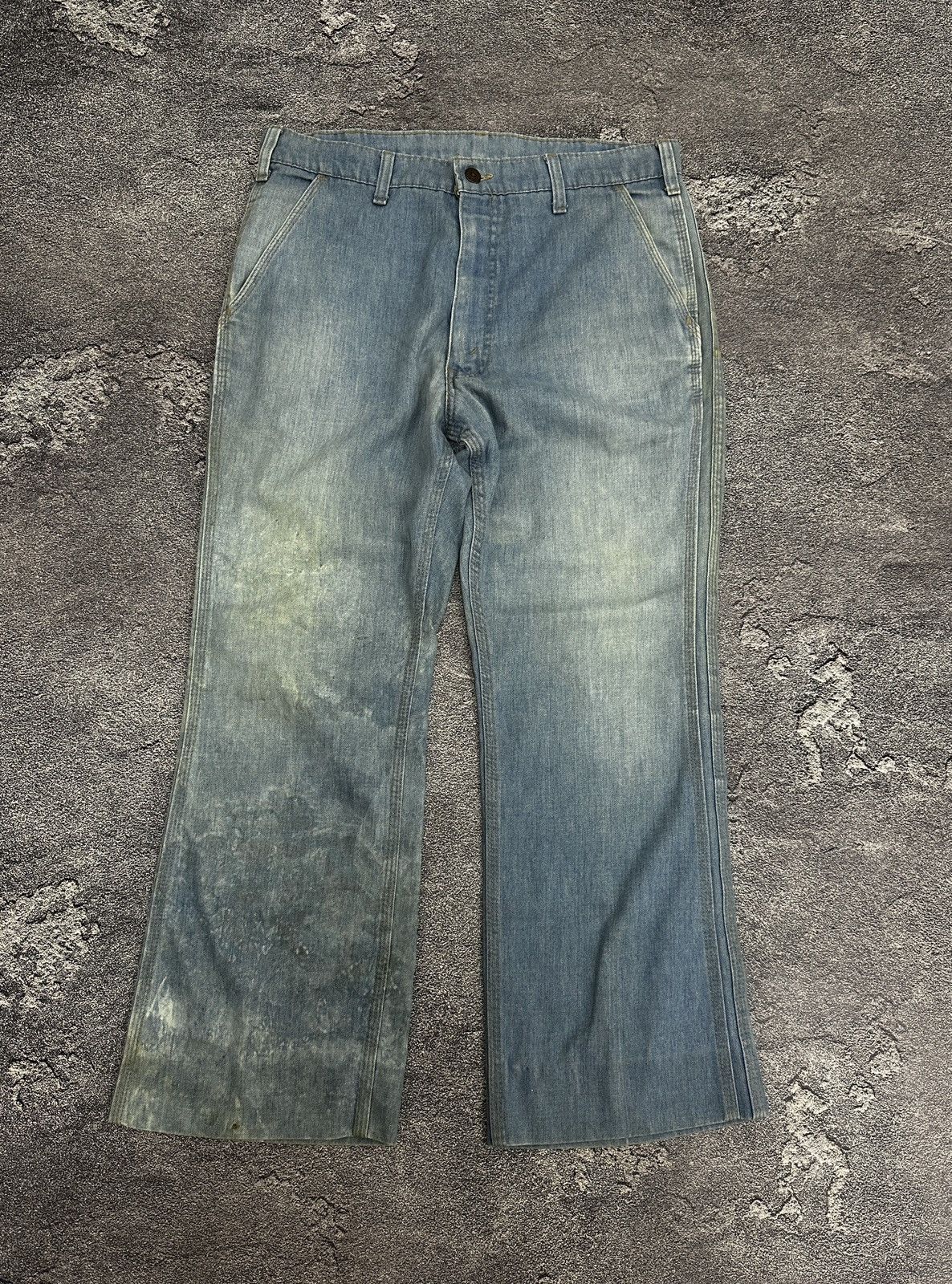 Levi's Vintage Levi’s 70’s Talon Boot-Cut Painted Denim Pants Y2k Size US 32 / EU 48 - 1 Thumbnail