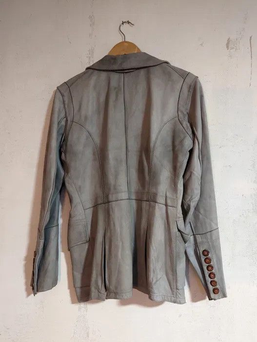 Isaac Sellam Experience ISAAC SELLAM LEATHER BLAZER Size S / US 4 / IT 40 - 2 Thumbnail