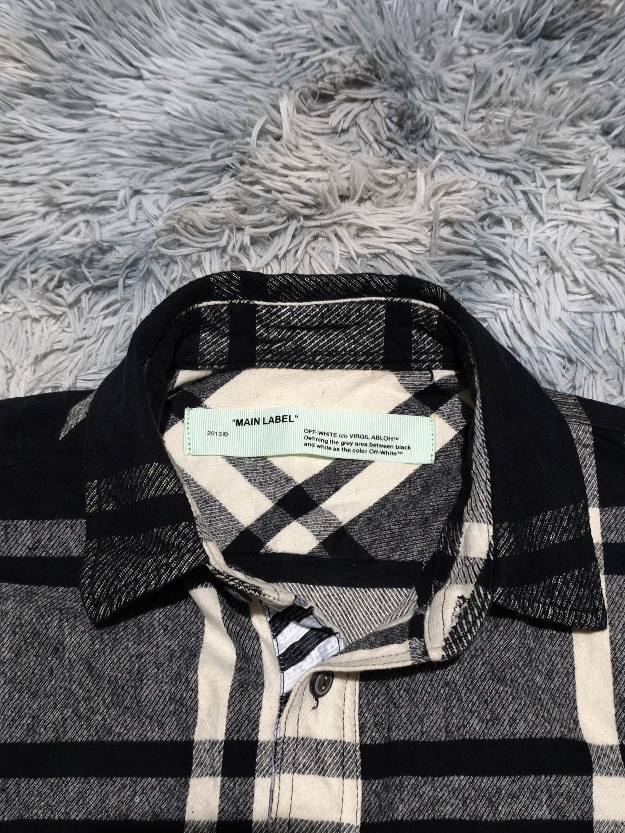 Off-White Off-White c/o Virgil Abloh Stencil Flannel Shirt Size US S / EU 44-46 / 1 - 6 Thumbnail