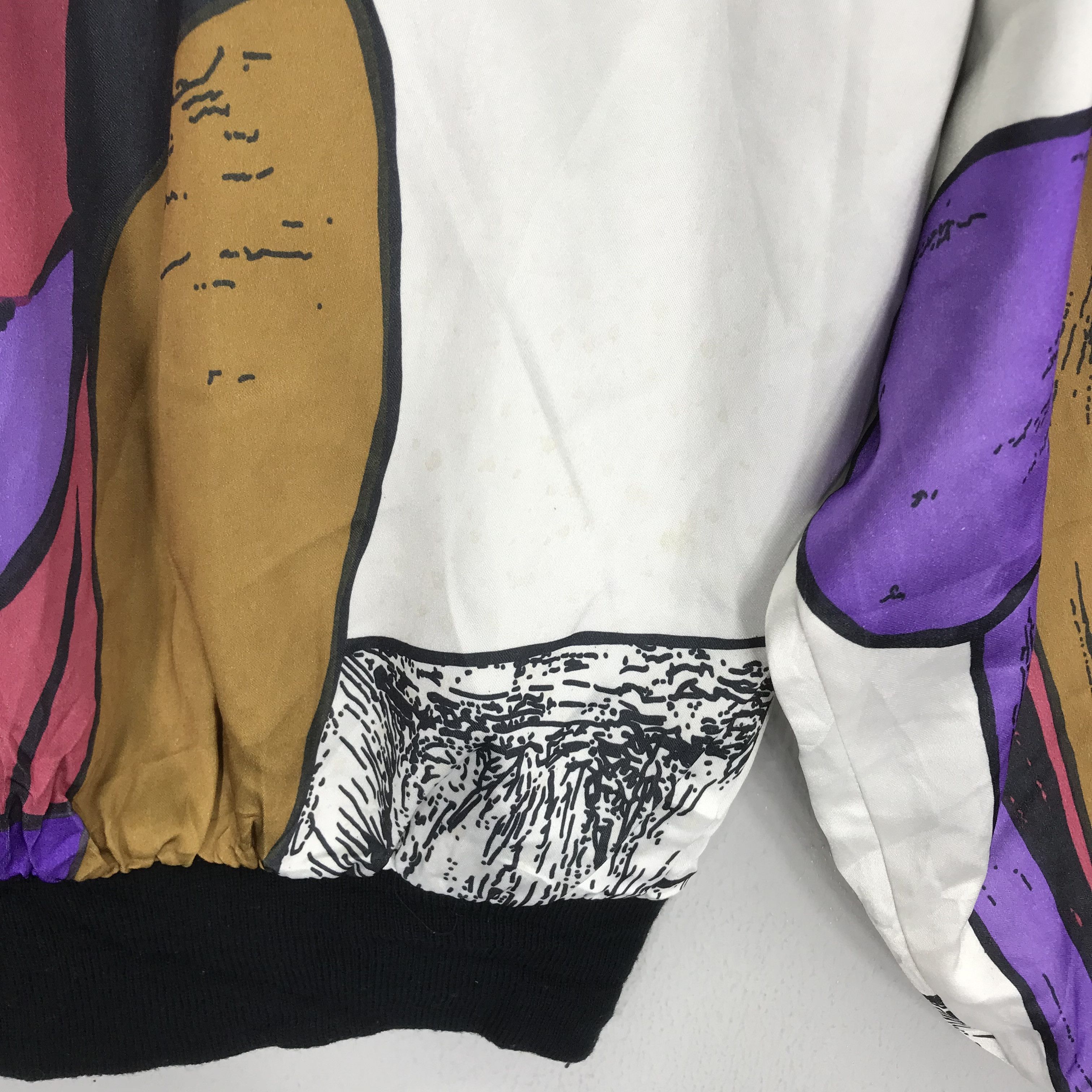 Vintage Vintage 90s Picasso Pop Art Style Baroque Silk Jacket Size US L / EU 52-54 / 3 - 13 Thumbnail