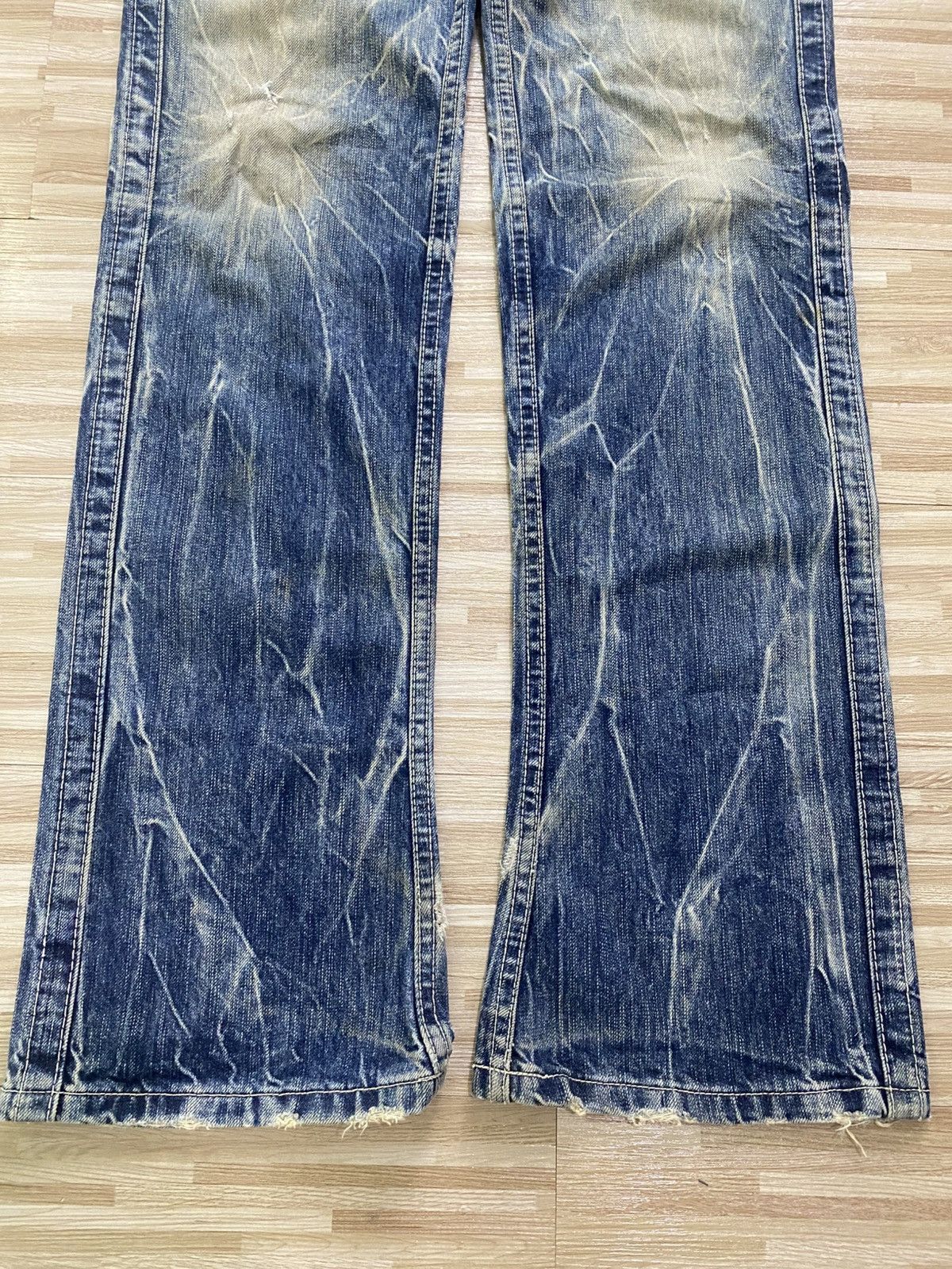 Japanese Brand 💥INSANE DISTRESSED BLUE WAY JEANS💥 Size US 29 - 6 Thumbnail