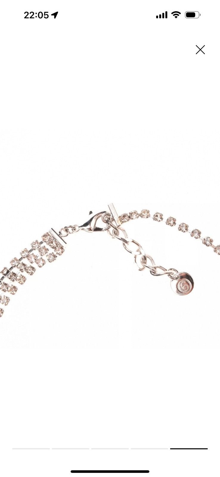 Designer × Maison Margiela MM6 MAISON MARGIELA Pompon Strass Choker Necklace Size ONE SIZE - 5 Thumbnail