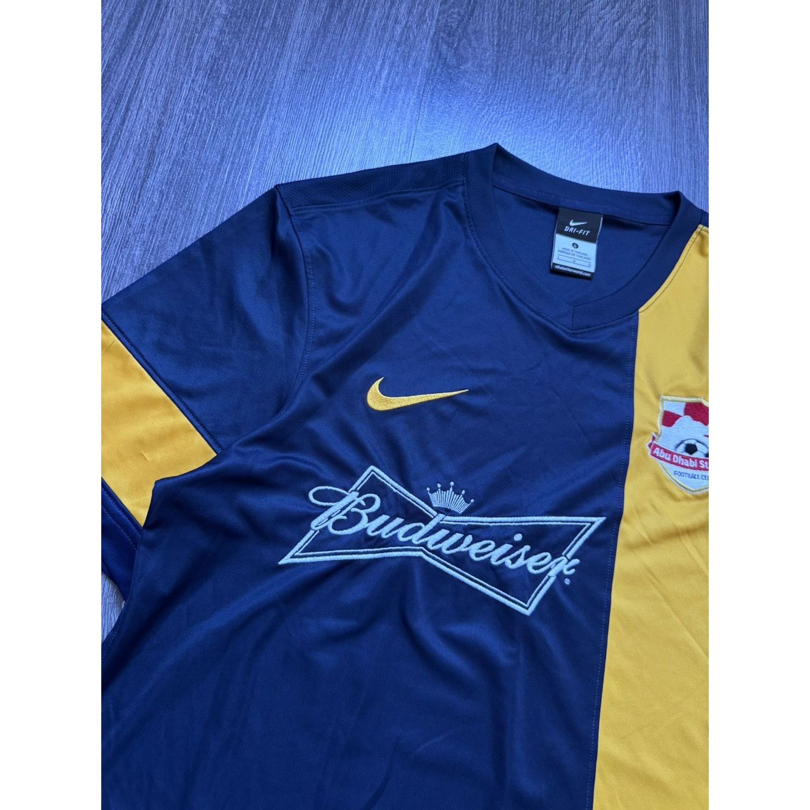 Nike Y2K Abu Dhabi Budweiser Blokecore Jersey Size US M / EU 48-50 / 2 - 4 Thumbnail