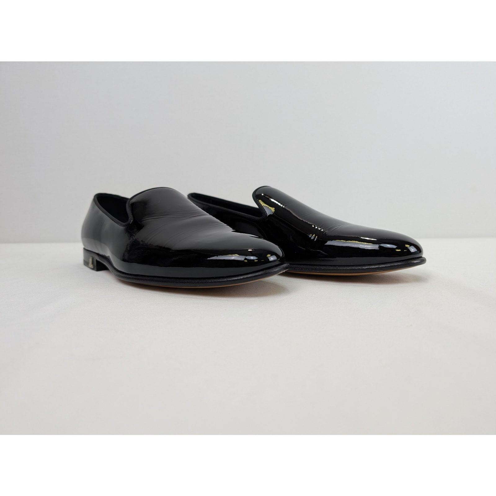 Lanvin o1rshd1 Patent Leather Loafer Shoe Boots in Black Size US 11 / EU 44 - 6 Thumbnail