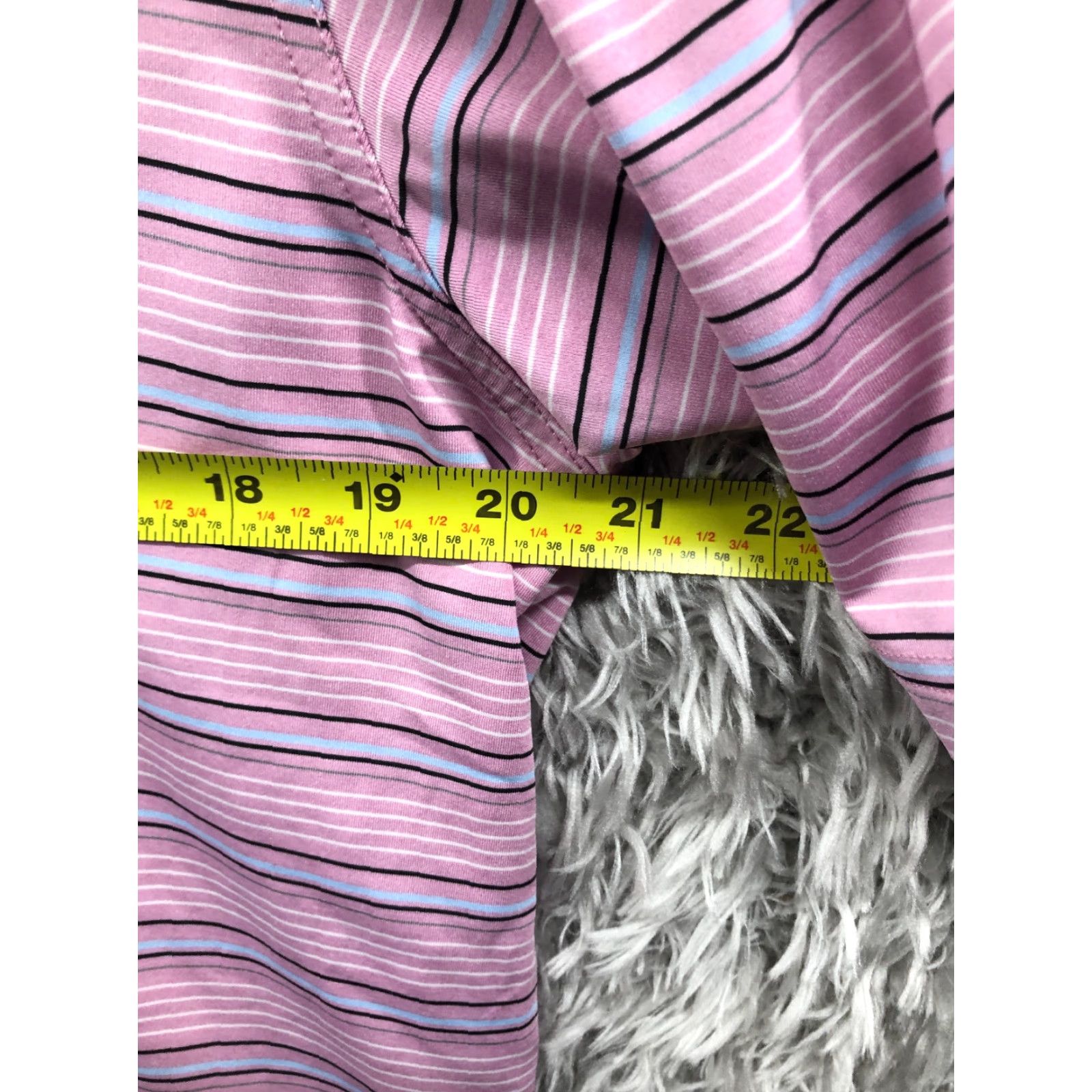 Vintage Greg Norman The Shark ML 75 Golf Polo L Pink Striped 3 Button Play Dry Shirt Mens Golf Polo Regular Shirt Size US L / EU 52-54 / 3 - 4 Thumbnail