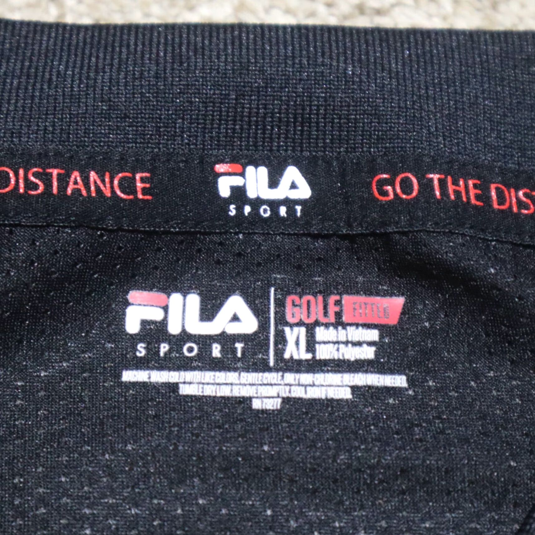 Fila FILA Polo Shirt Shirt XL Black Men's Size US XL / EU 56 / 4 - 3 Thumbnail