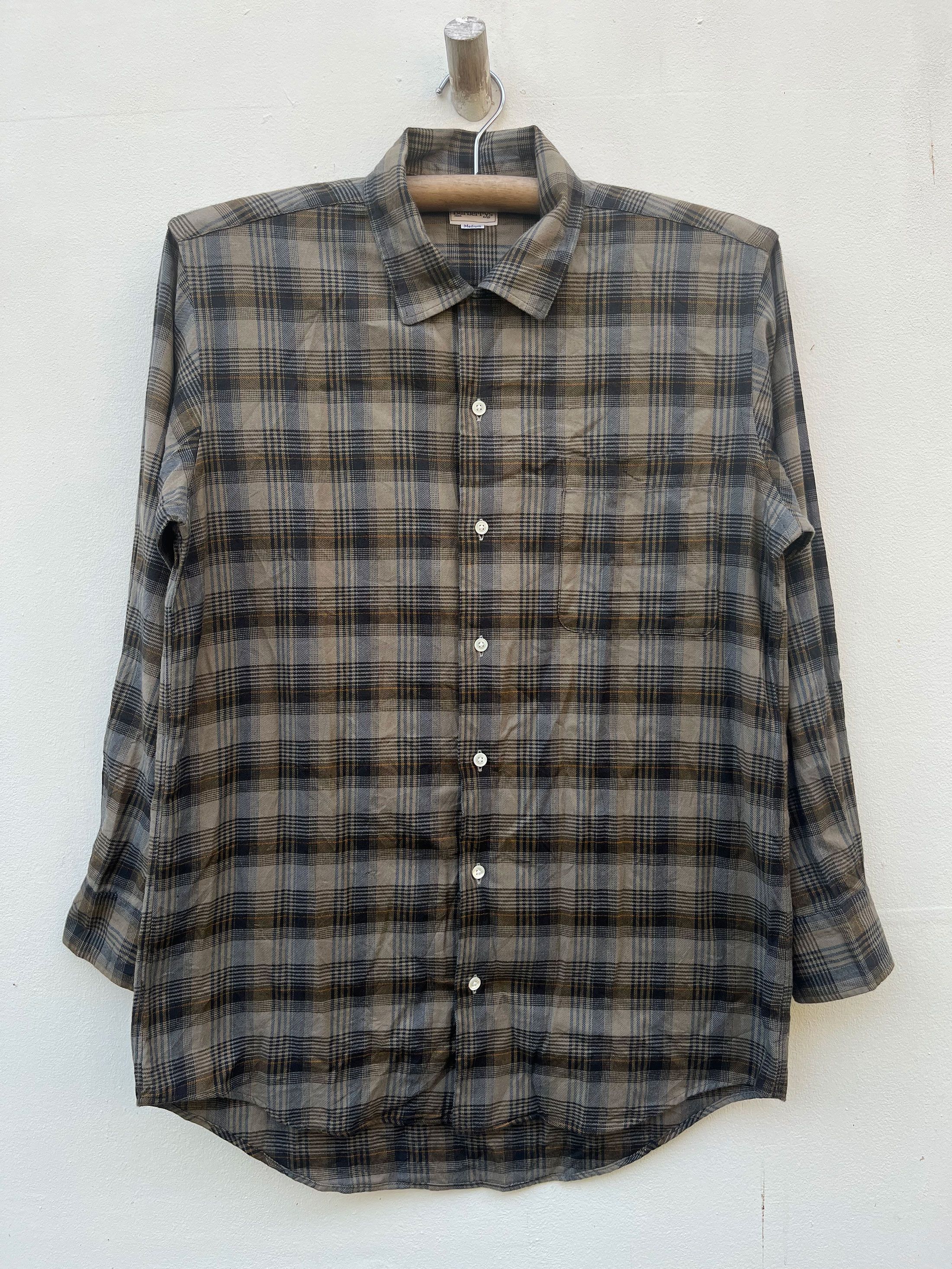 Burberry × Designer Vintage Burberry's Button Up Size US M / EU 48-50 / 2 - 1 Thumbnail