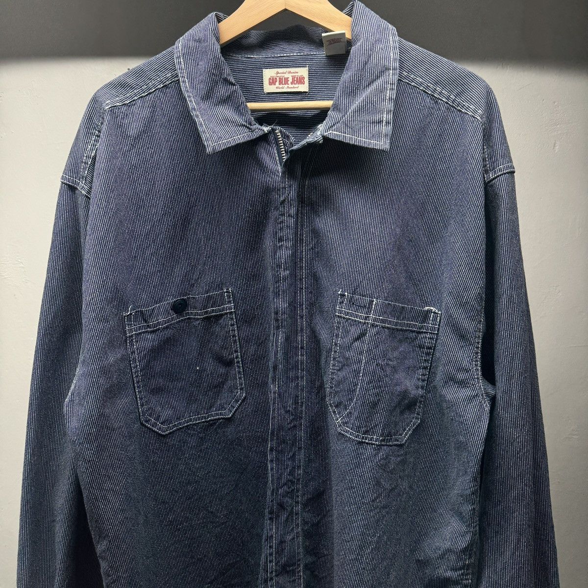 Gap Workwear Zip Railroad Chore Coat ERD Grunge Chrome