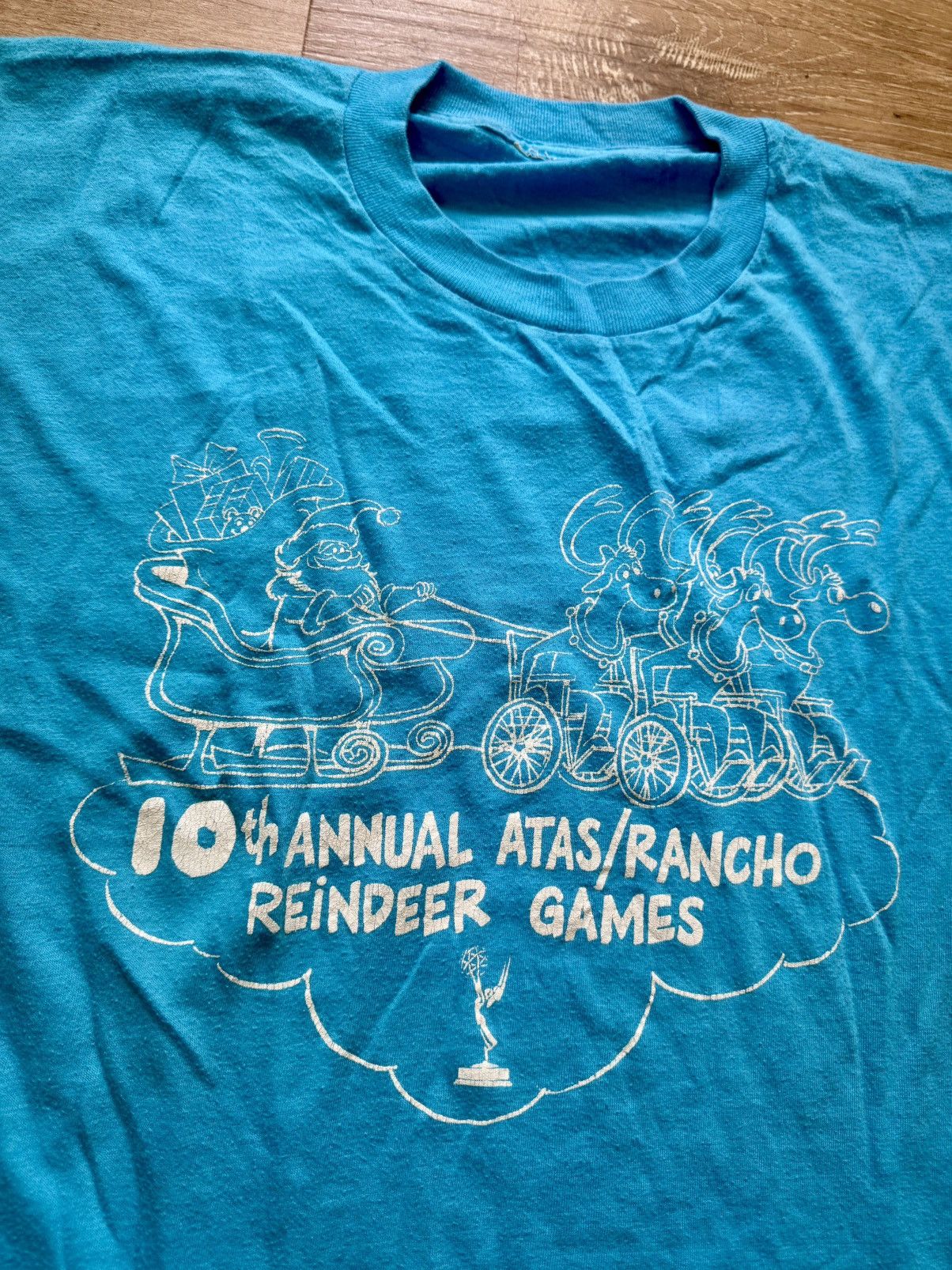 Other Parody Handicapped Wheelchair Reindeer Vintage T-Shirt Size US M / EU 48-50 / 2 - 7 Thumbnail
