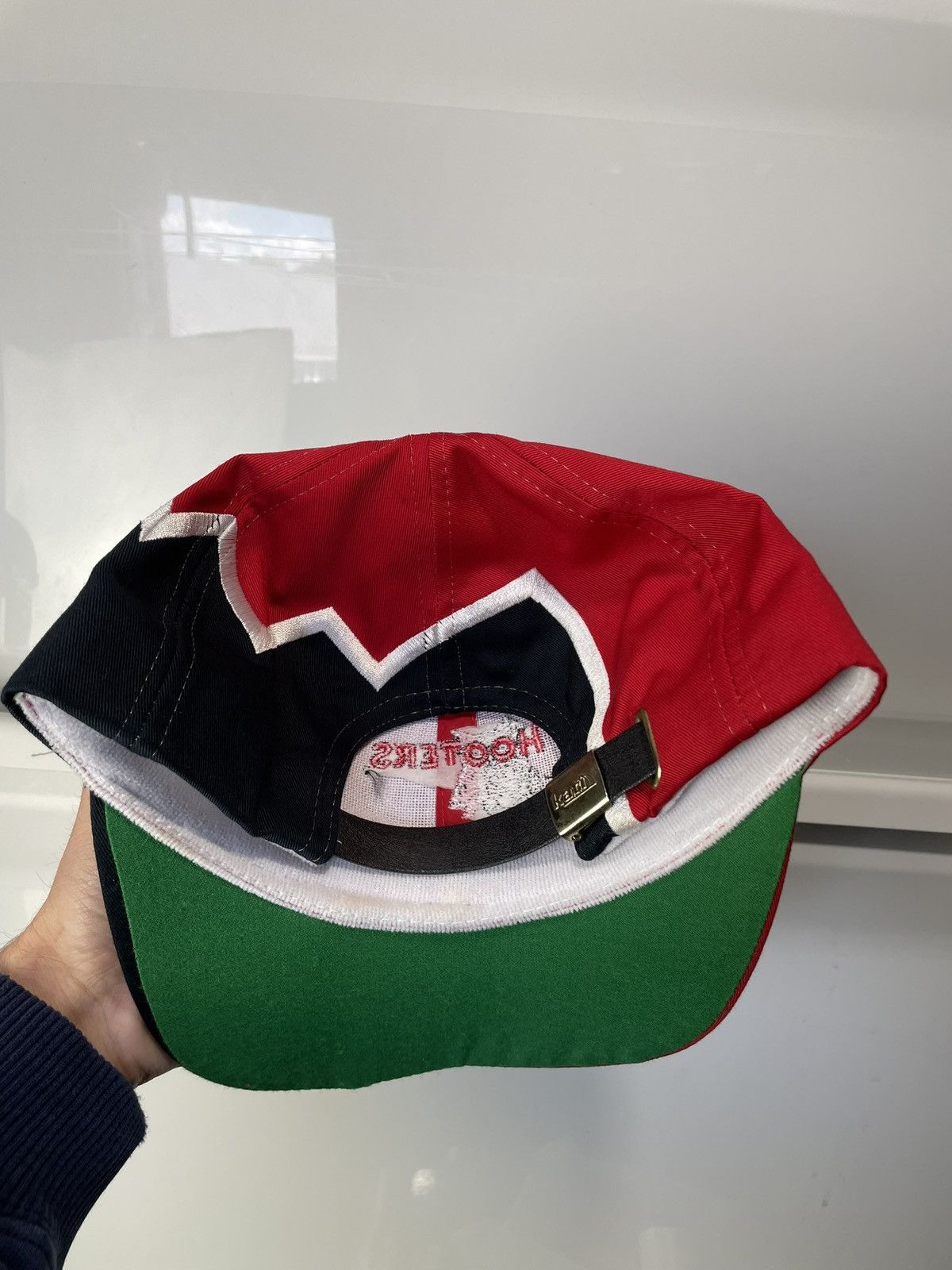 Vintage Vintage Hooters Hat Sharktooth Style 90s Used Red Black Size ONE SIZE - 12 Thumbnail