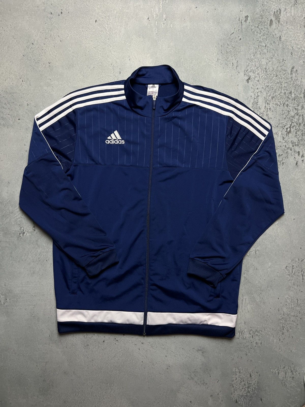 Adidas Vintage y2k Adidas Stripes Olympic Track Jacket Hype 90s 00s Size US XL / EU 56 / 4 - 3 Thumbnail
