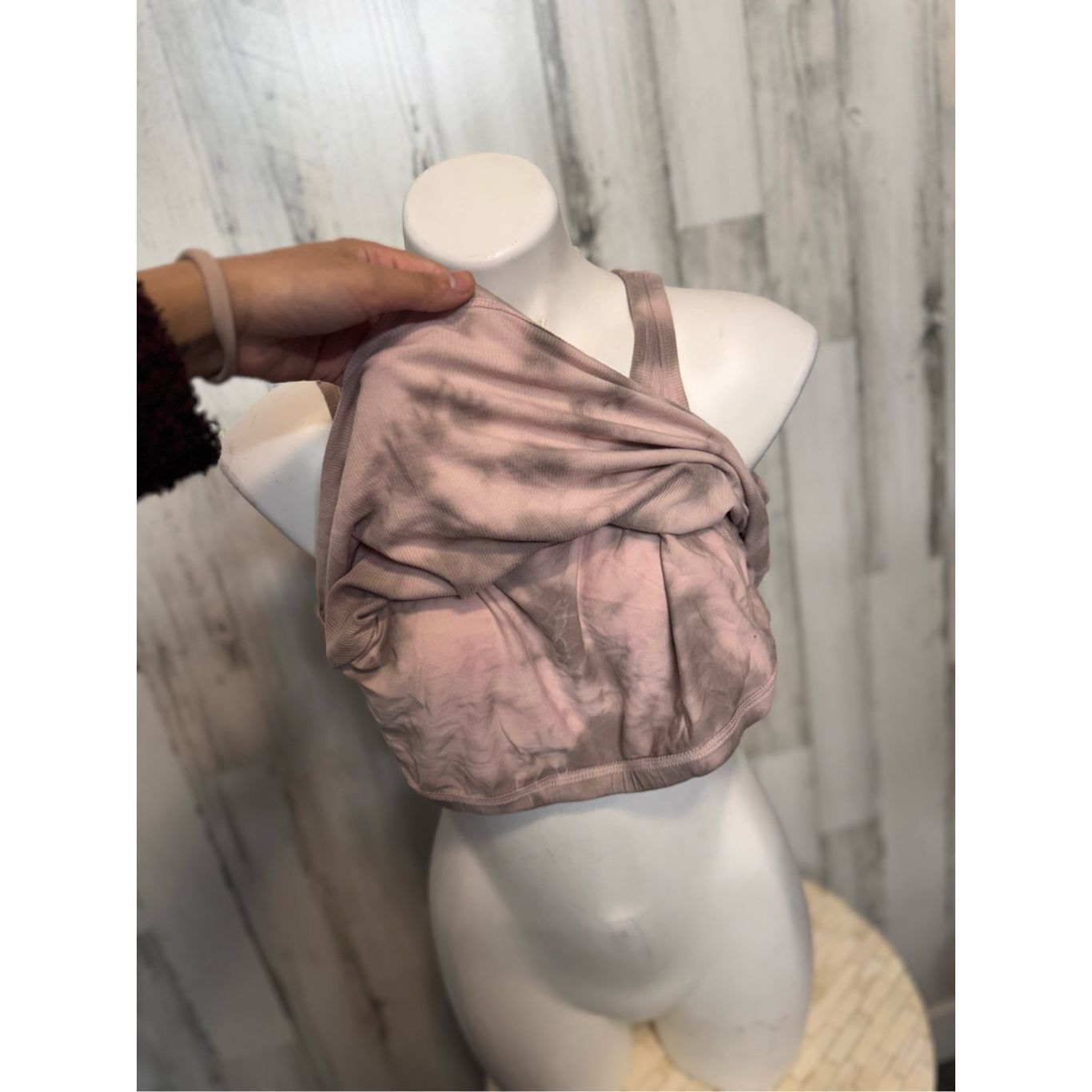 Victoria's Secret Victoria’s Secret PINK Tie Dye Crop Tank Top XXL Pink Gray S Size XXL / US 16-18 / IT 52-54 - 2 Thumbnail