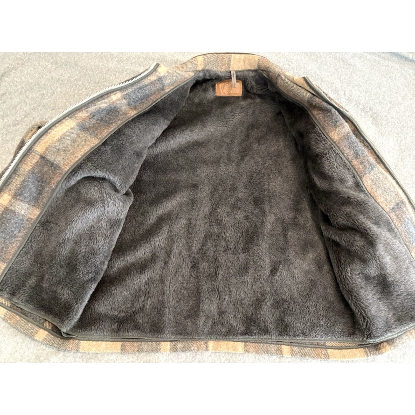 Vintage VINTAGE Woolrich Jacket Mens Large Brown Plaid Buffalo Hunting Wool/Nylon USA 29.5" 24" Pit to Pit Size US L / EU 52-54 / 3 - 2 Thumbnail