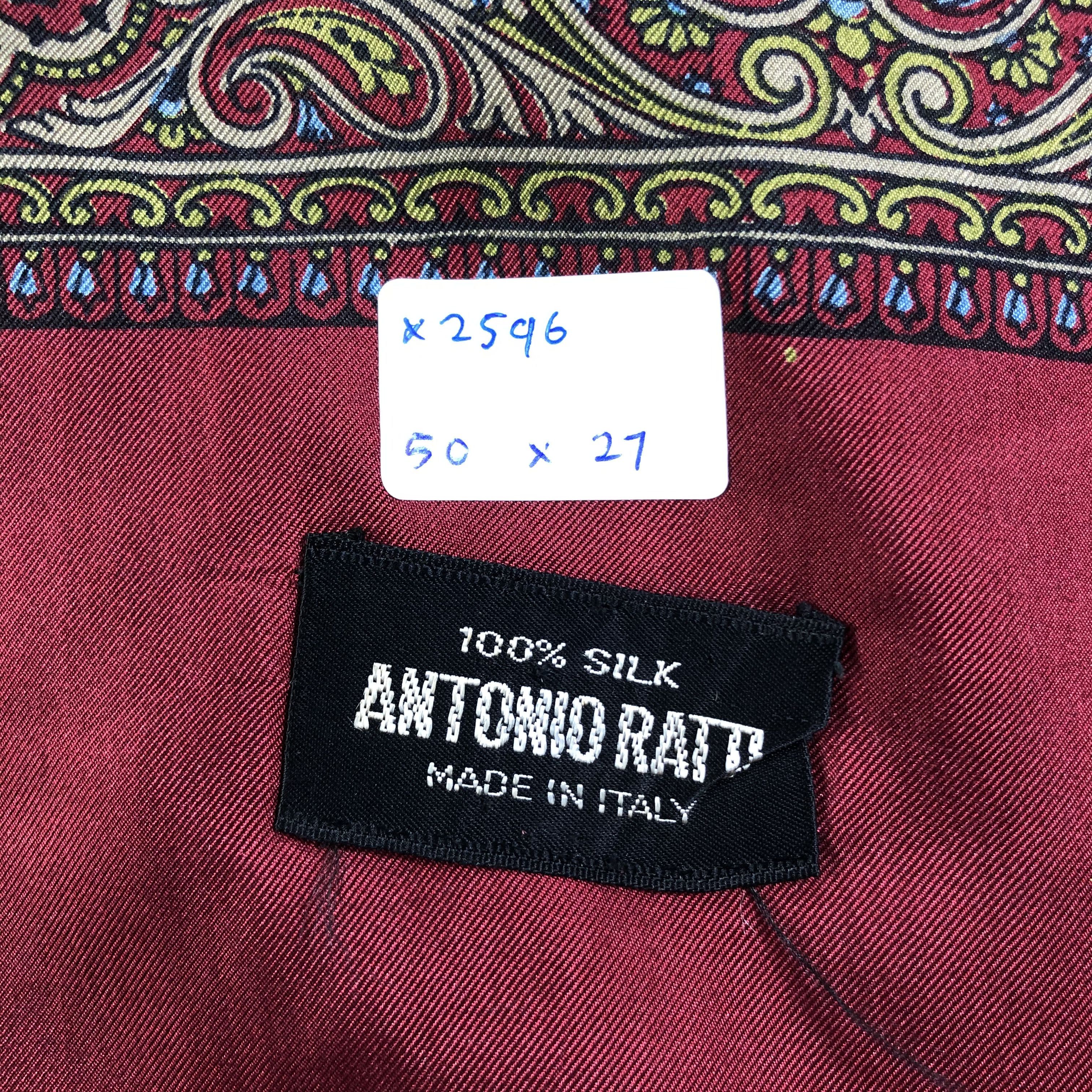 Vintage Vintage Antonio Ratti Silk Scarf Size ONE SIZE - 6 Thumbnail