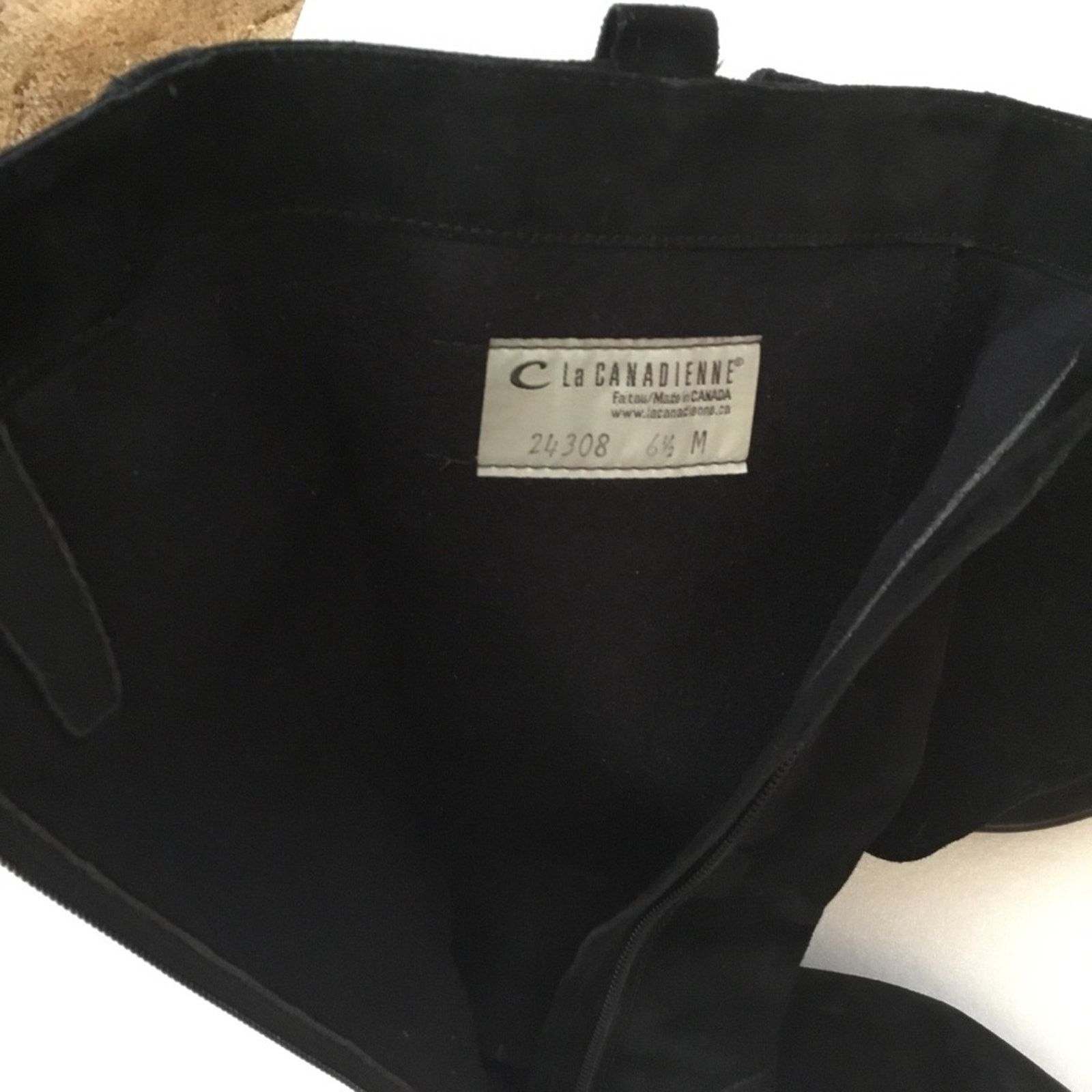 Other C la Canadienne Black Suede Boots Size US 6.5 / IT 36.5 - 9 Thumbnail