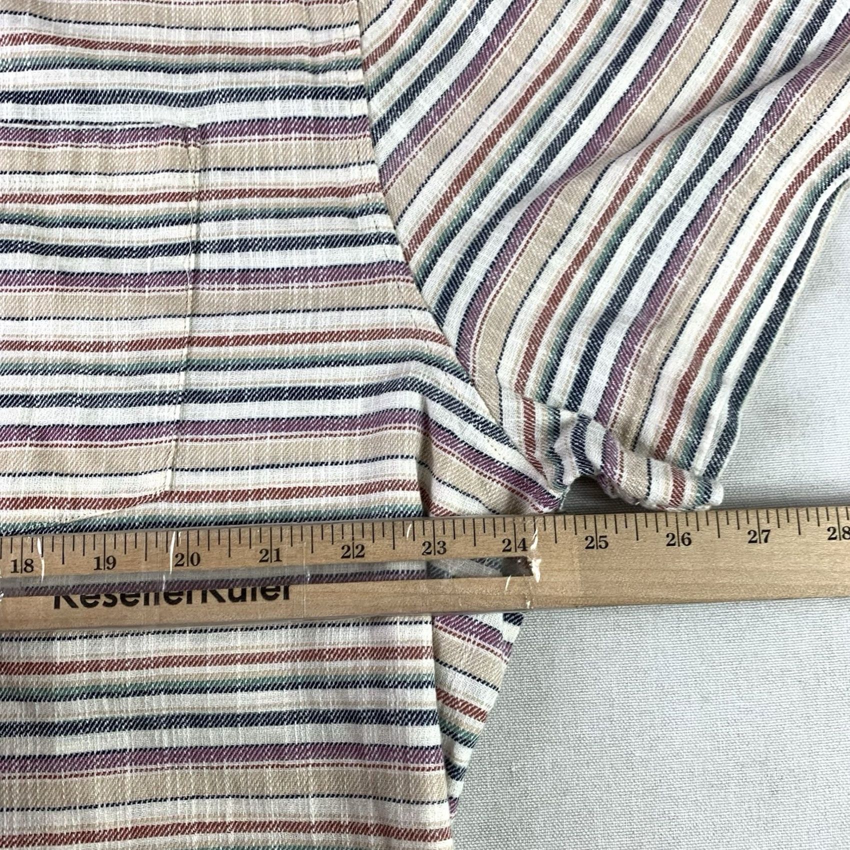 Marine Layer Marine Layer Button-Up Shirt Mens 2XL Multicolor Striped Short Sleeve Necklace? Size US XXL / EU 58 / 5 - 4 Thumbnail