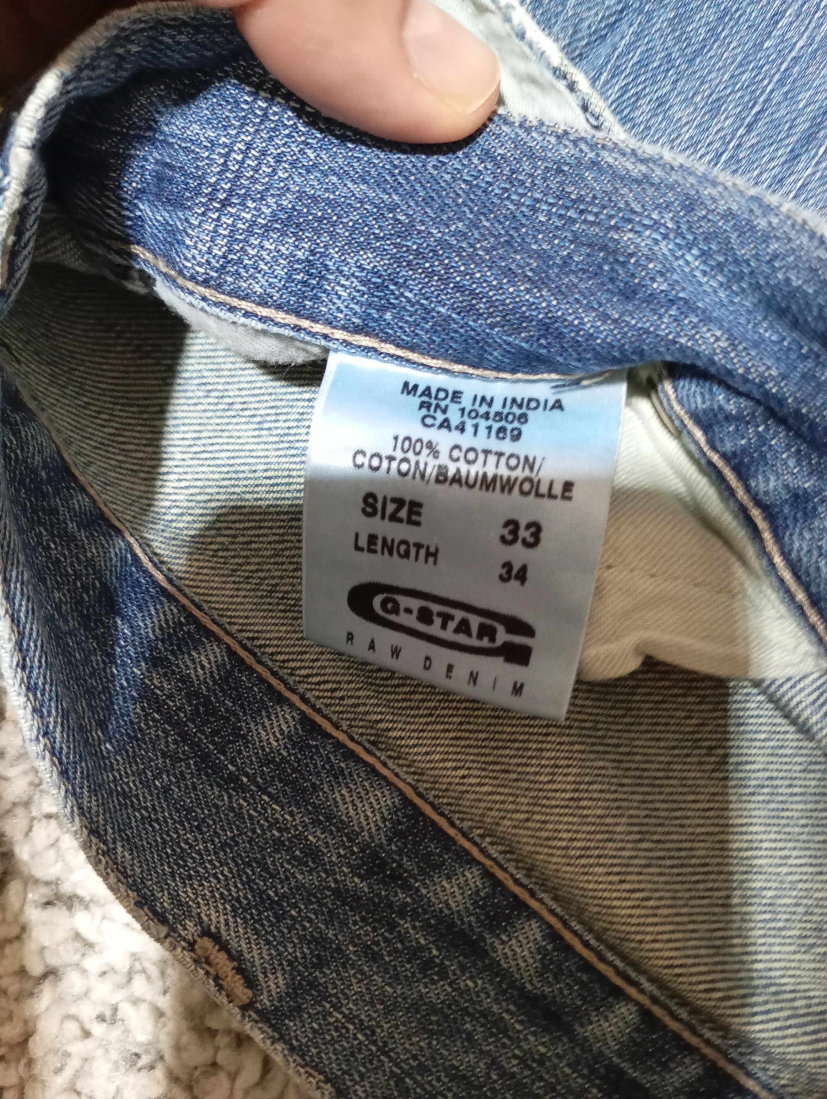 G-Star Vintage 90s G-Star Raw Elwood Denim Cargo Baggy Pants Hype Size US 33 - 5 Thumbnail