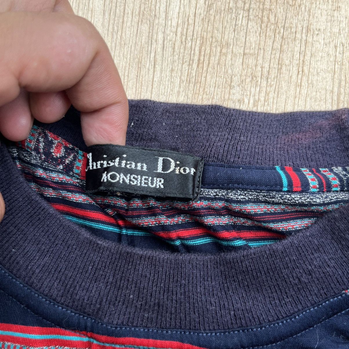 Christian Dior Monsieur CHRISTIAN DIOR MONSIEUR VINTAGE TEE STRIPES ETNIC Size US L / EU 52-54 / 3 - 3 Thumbnail