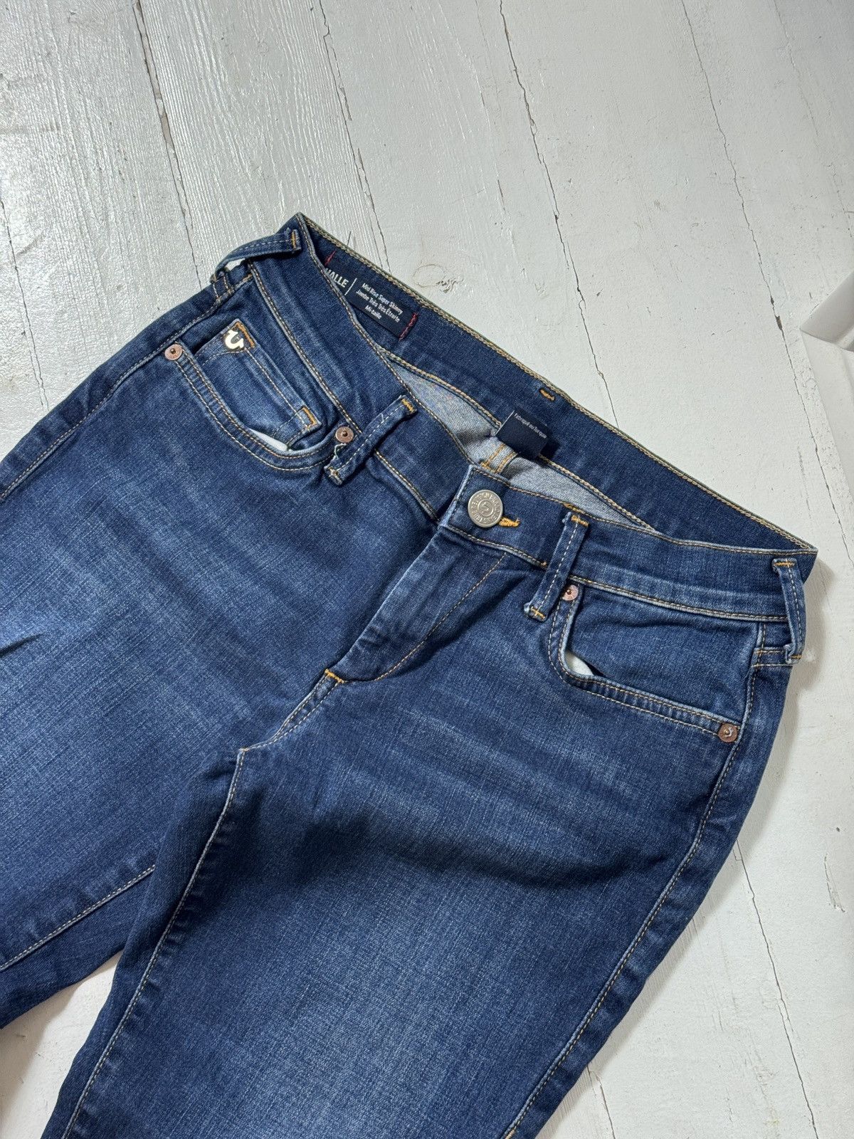 True Religion VINTAGE TRUE RELIGION 2000s SKINNY JEANS Size 27" / US 4 / IT 40 - 7 Thumbnail
