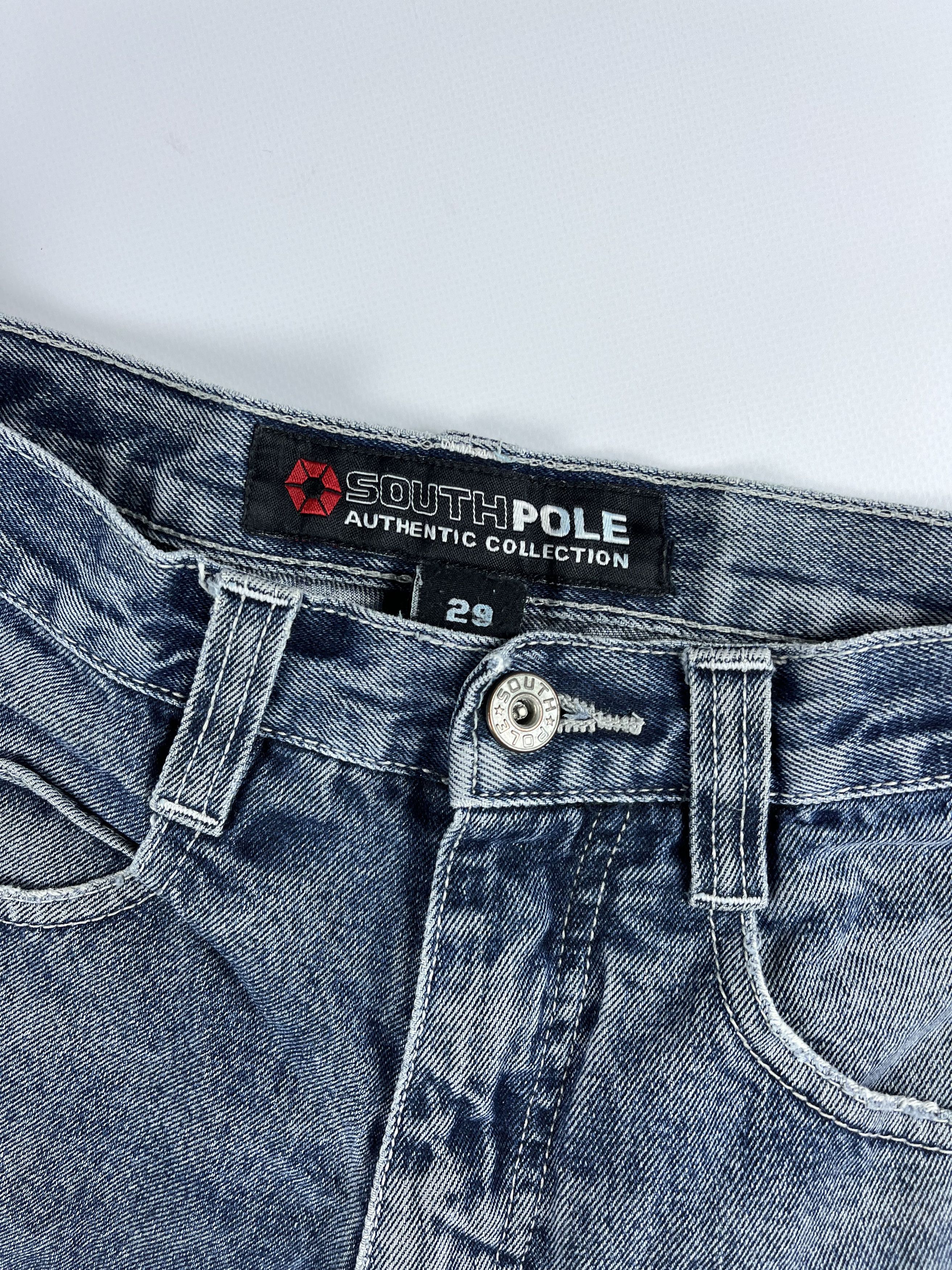 Southpole × Vintage SOUTHPOLE Baggy Vintage Faded Distressed Jean Size US 29 - 3 Thumbnail