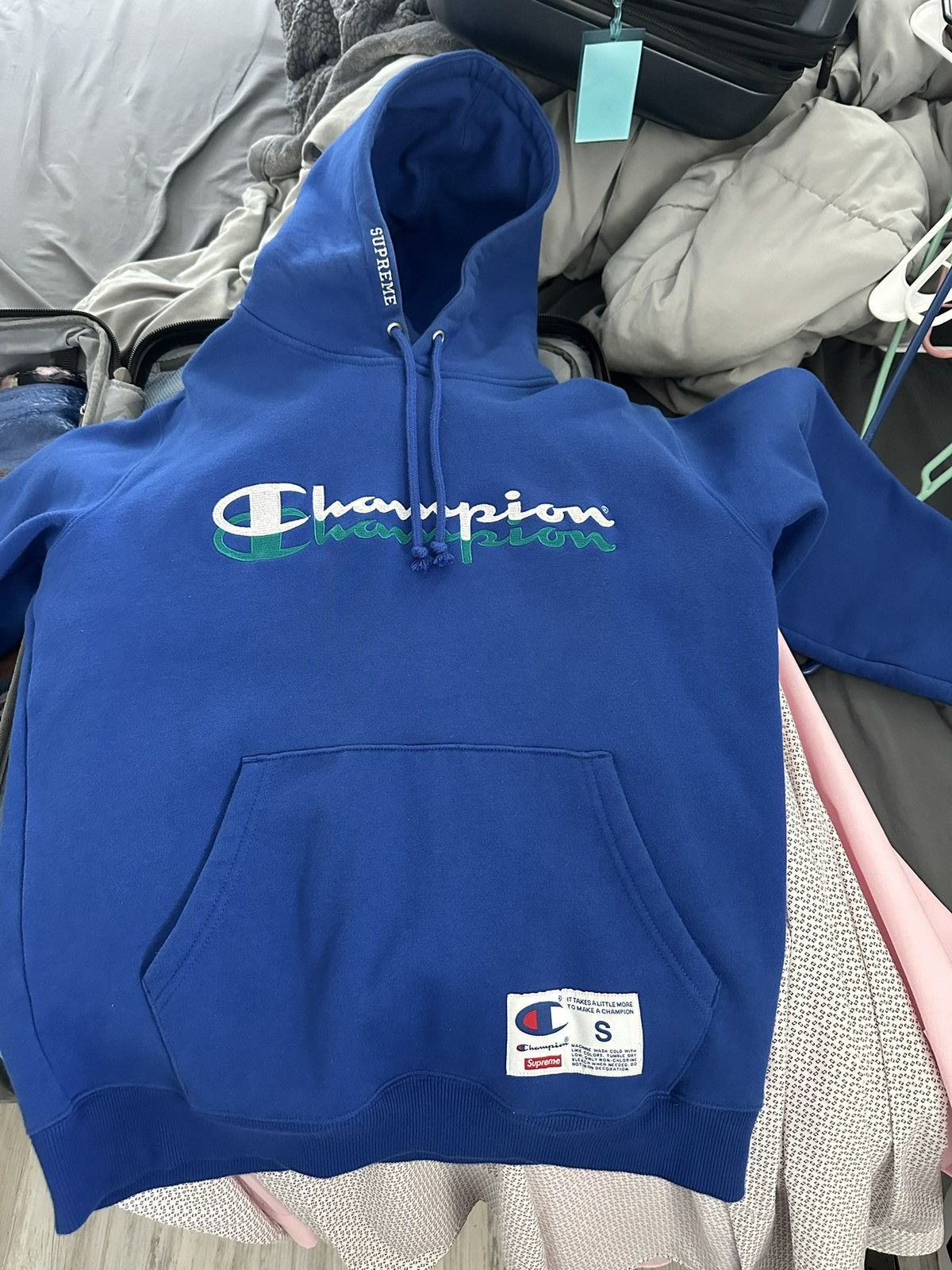 Champion Supreme Champion x Supreme Hoodie Grailed