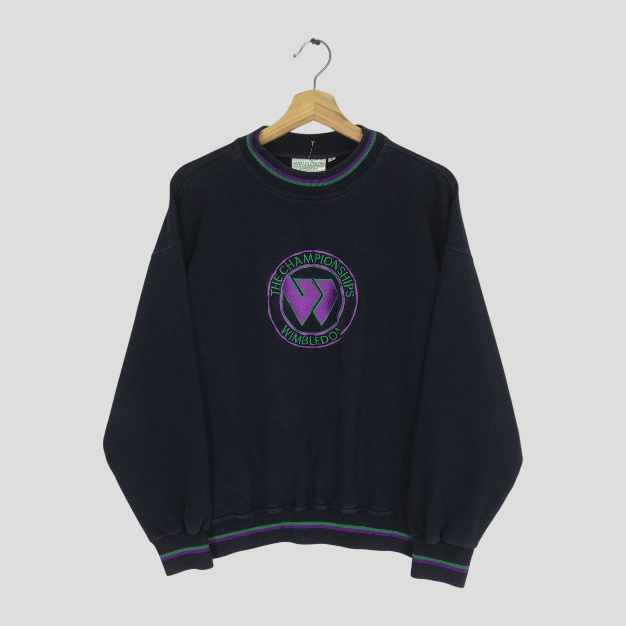 Vintage Vintage Wimbledon Blue Sweatshirt - 160 Size US M / EU 48-50 / 2 - 3 Thumbnail