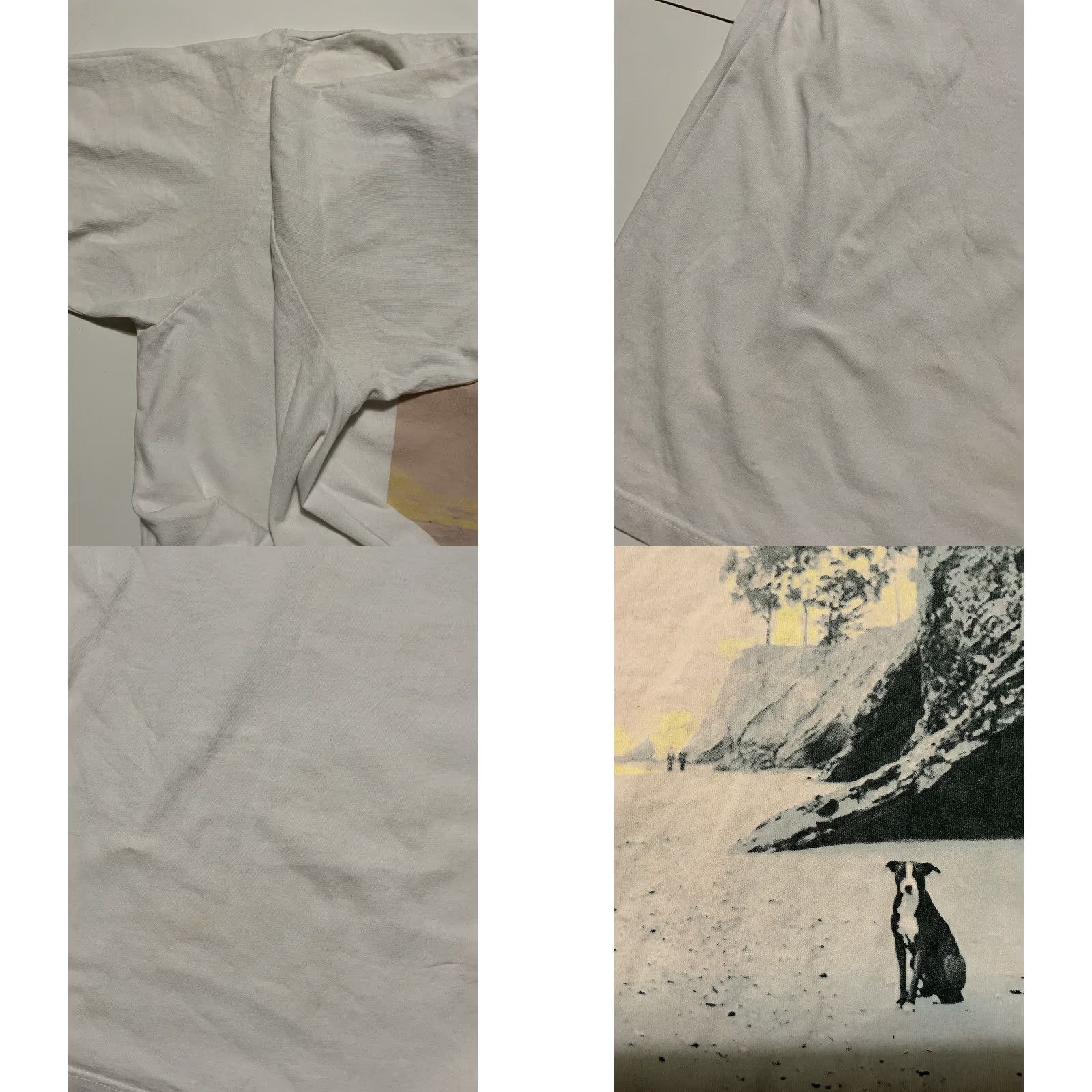 Vintage Wasted Collective Good Times Do Good Dog Graphic White S/S Crewneck T-Shirt XL Mens Size US XL / EU 56 / 4 - 8 Thumbnail