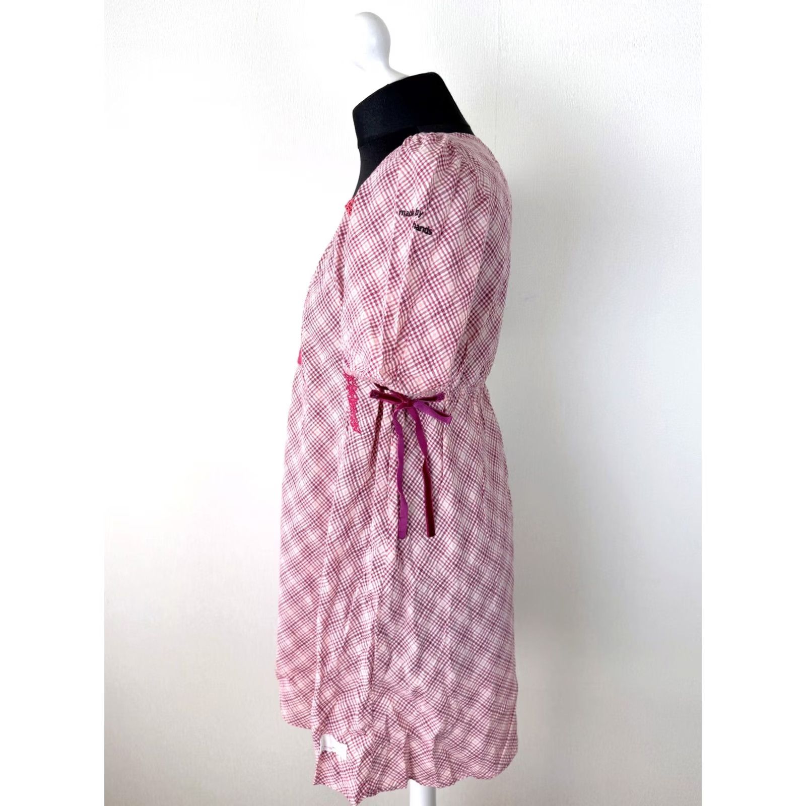 Vintage Odd Molly Blouse Shirt 3 Pink Womens Short Sleeve Tunic 80 cm 55 cm Size XS / US 0-2 / IT 36-38 - 3 Thumbnail