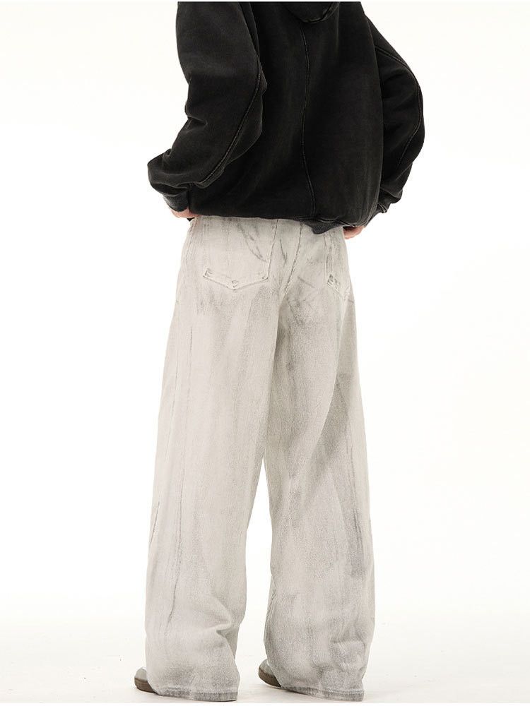 Japanese Brand × Jean Washed distressed loose vintage dirtyfit jeans Size US 32 / EU 48 - 4 Thumbnail