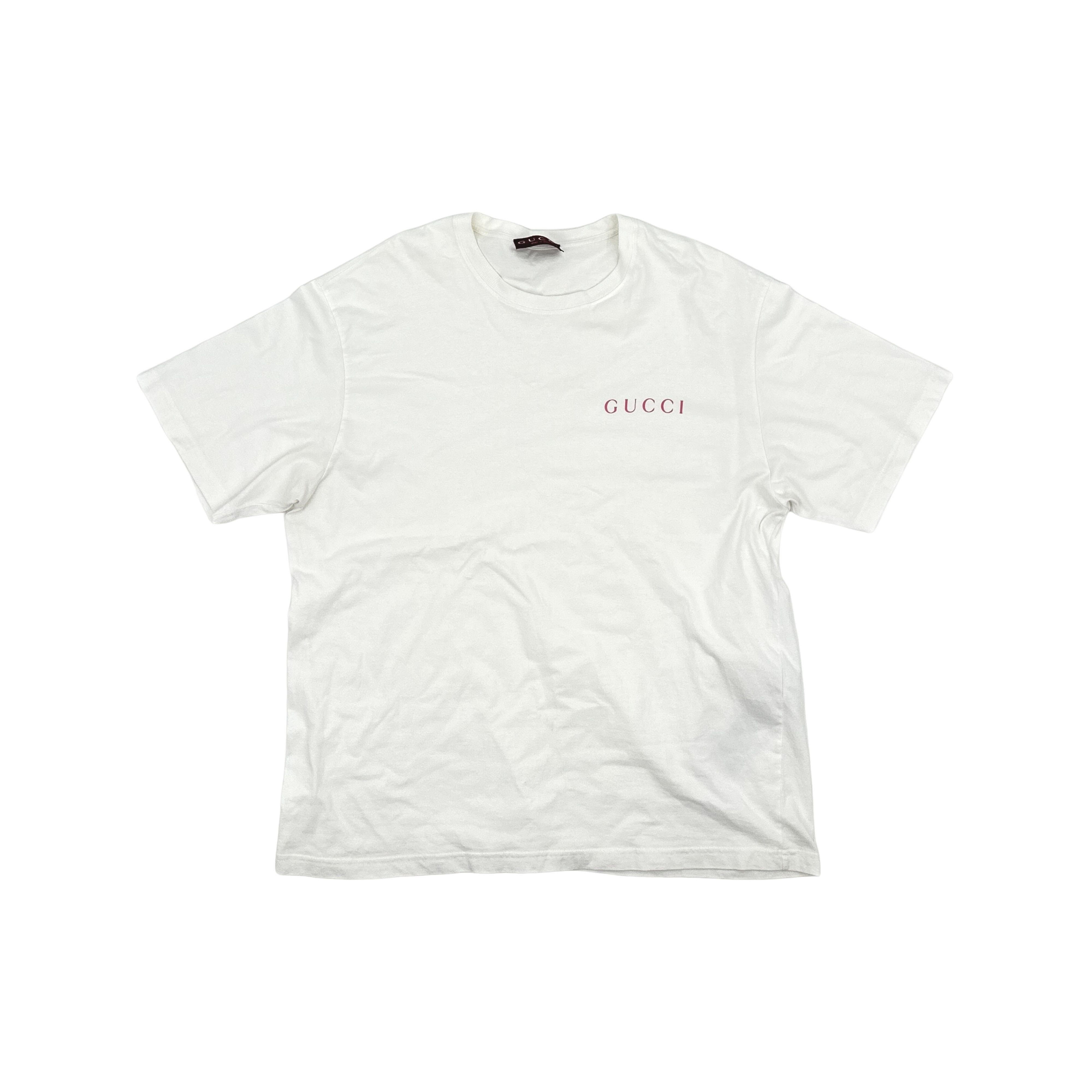Gucci Gucci Logo Print Cotton T-Shirt XXXL Size US XXL / EU 58 / 5 - 1 Thumbnail