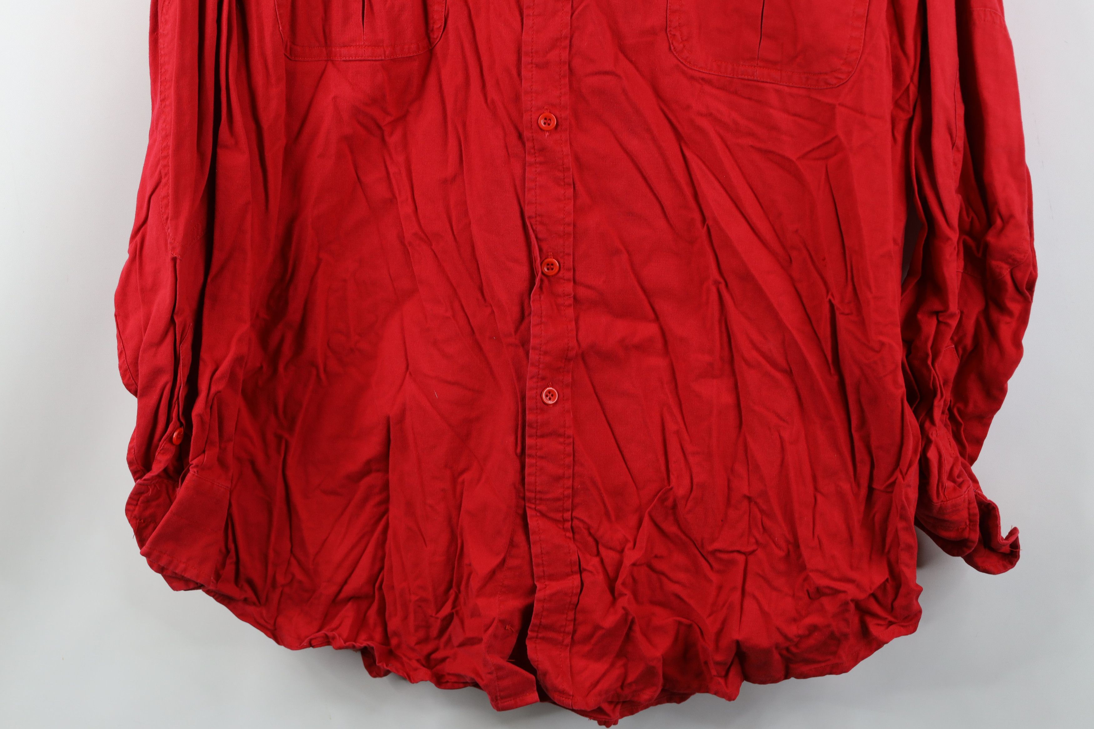 Cabelas Vintage 80s 90s Cabelas Pocket Collared Button Shirt Red Size US L / EU 52-54 / 3 - 3 Thumbnail