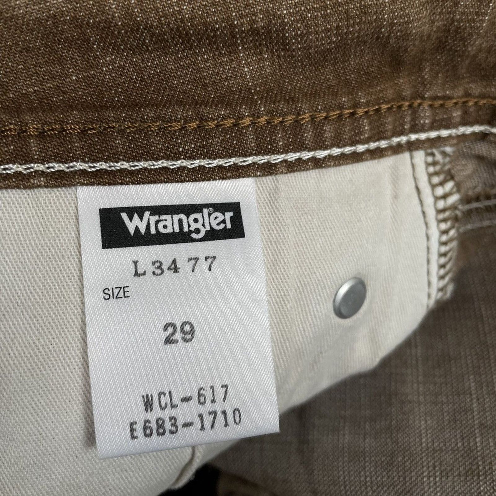 Japanese Brand × Wrangler 🇯🇵VTG WRANGLER Flared Tan Denim Size US 29 - 6 Thumbnail