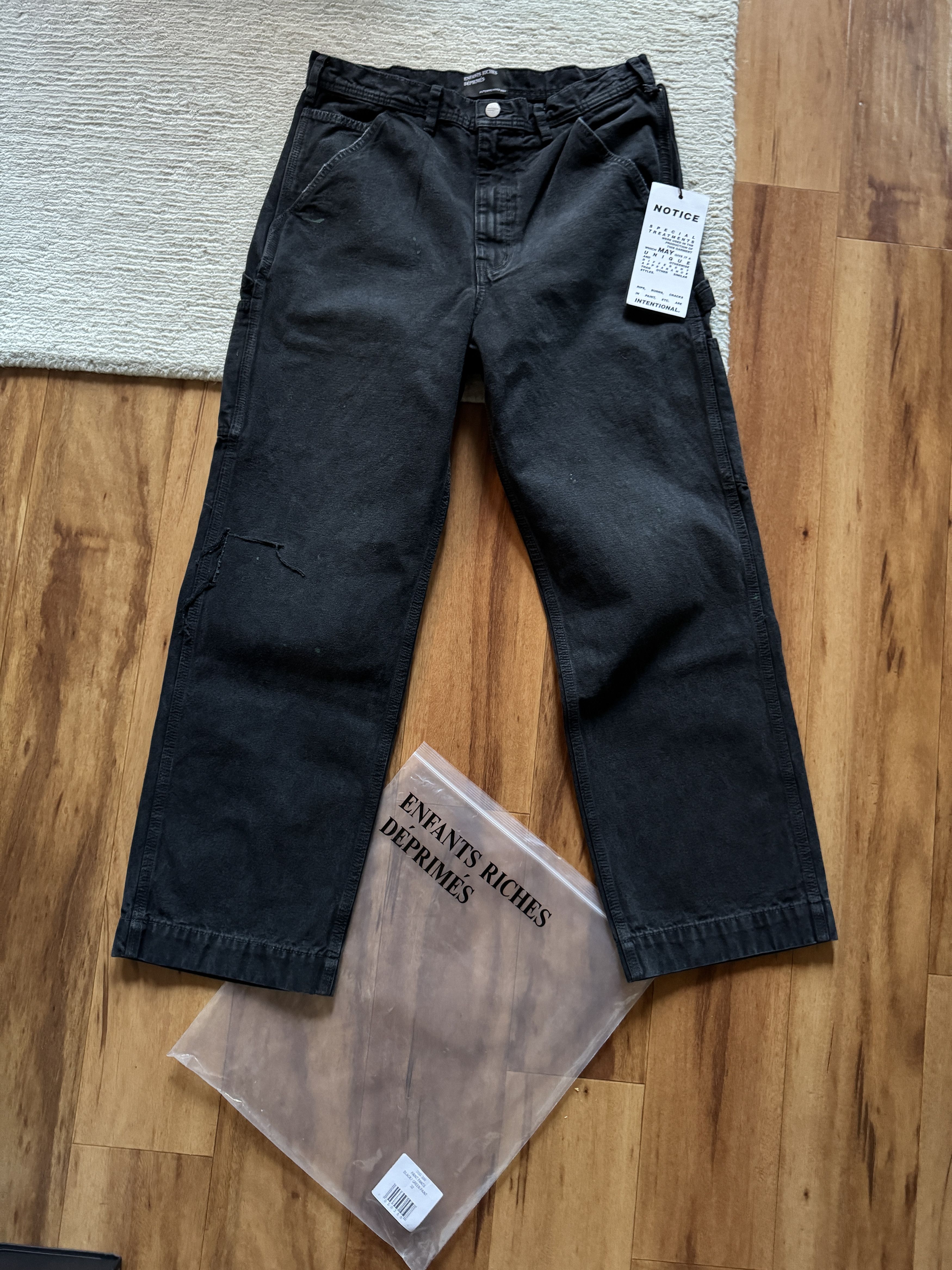 Enfants Riches Deprimes ERD 24SS mud dyed patch micro flared