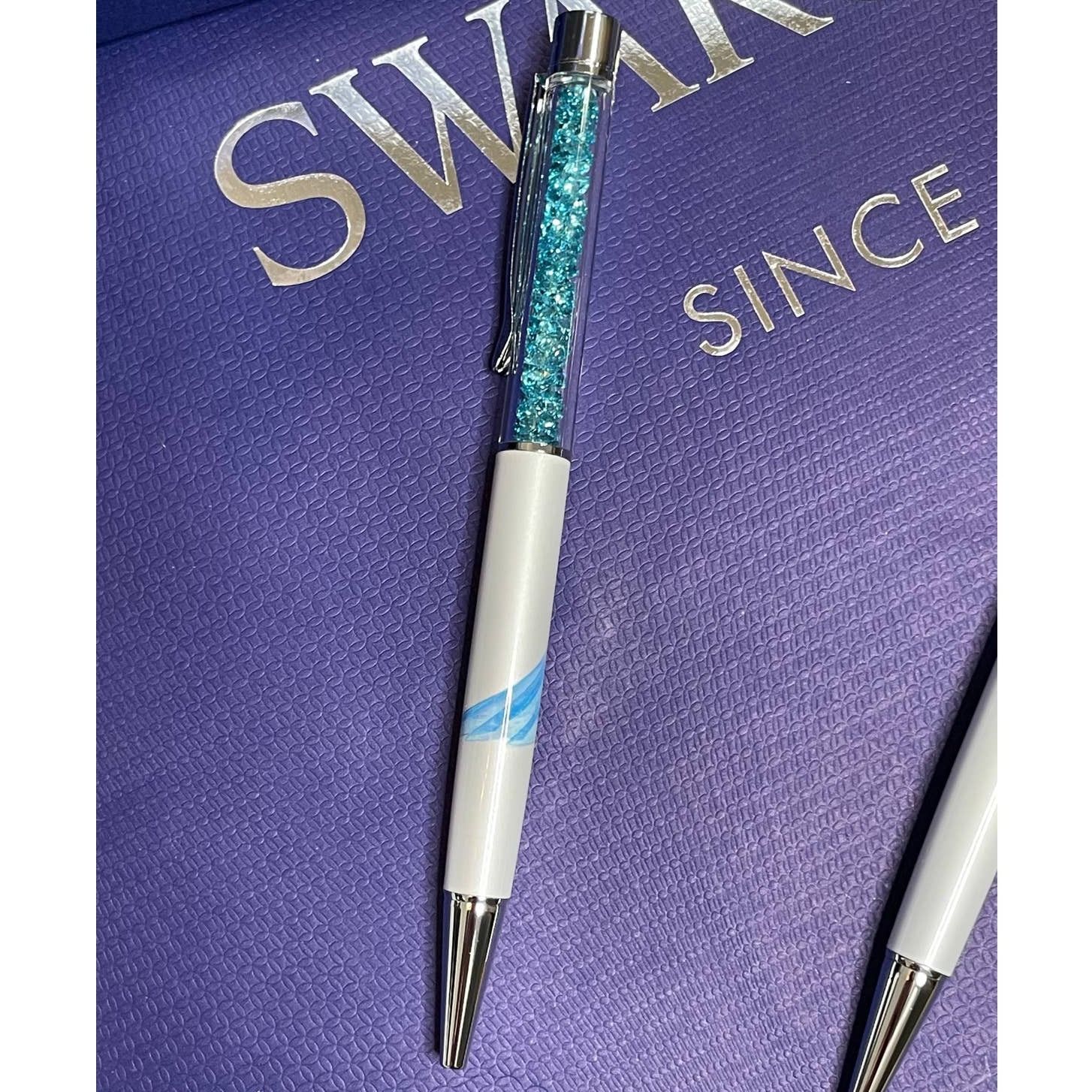 Swarovski Swarovski Frozen Ana & Olaf Crystal Steel BallPoint Pen set Size ONE SIZE - 5 Thumbnail