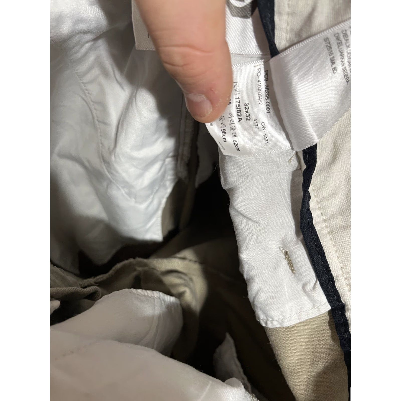 Dockers DOCKERS Mens Slim Fit Chino Pants Beige 32x32 (Casual) Cotton Stretch Front Flat Regular Size 32 Inseam 32 Mens Size US 32 / EU 48 - 6 Thumbnail