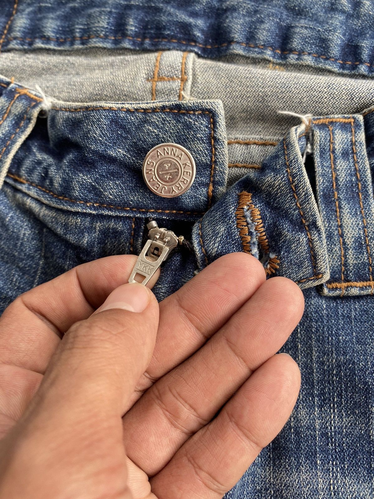 Hysteric Glamour × Japanese Brand Flare Jeans Japanese Ana Kerry Stretch Denim Low Rise Size 29" - 9 Thumbnail