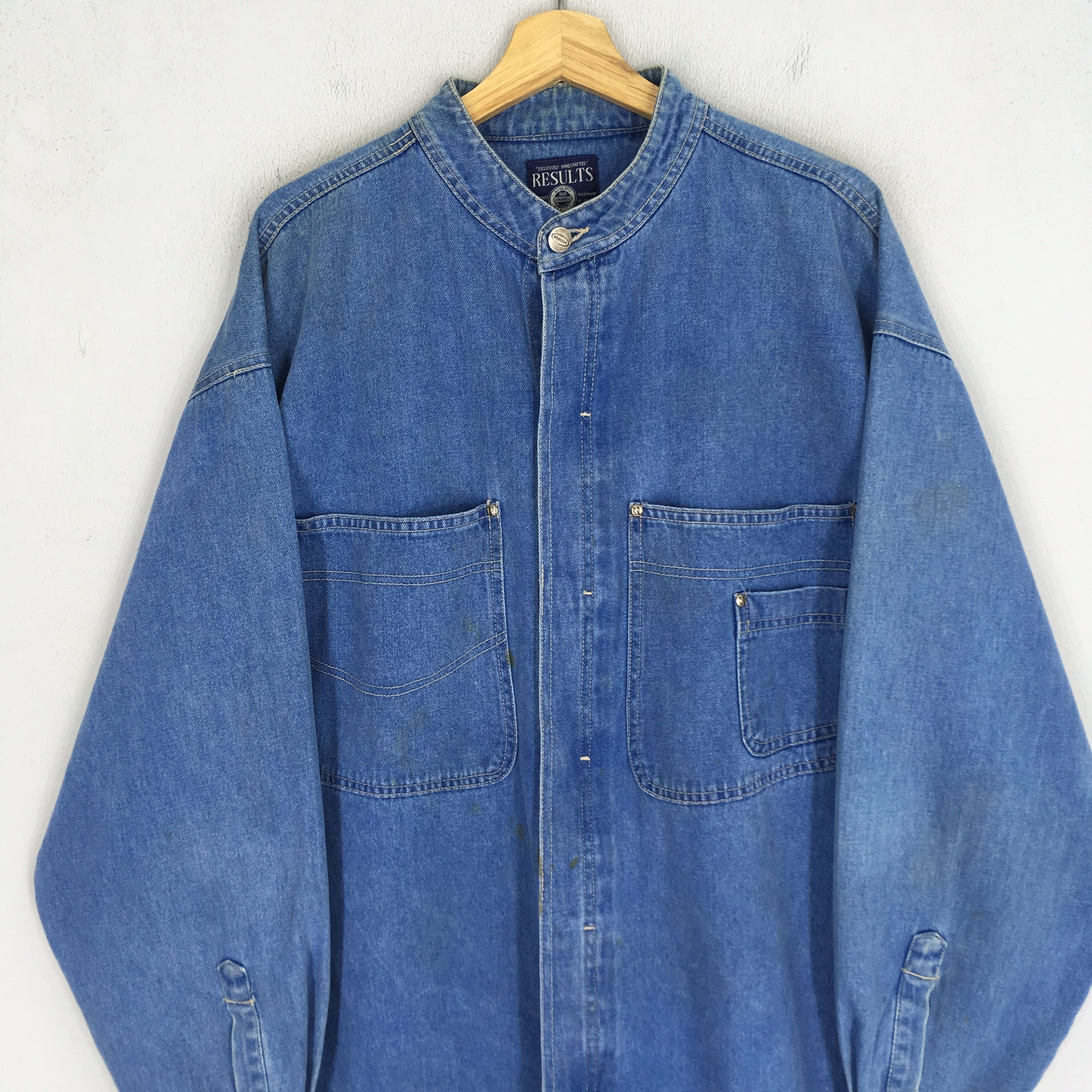 Urban Classics Vintage 90's American Denim Jacket Workwear Size US XL / EU 56 / 4 - 3 Thumbnail