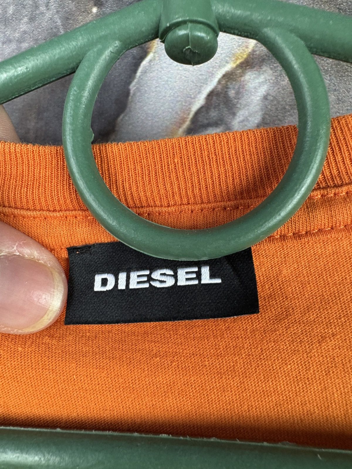 Diesel Men’s Diesel Denim Division T-Shirt Orange Size Medium Size US M / EU 48-50 / 2 - 8 Thumbnail