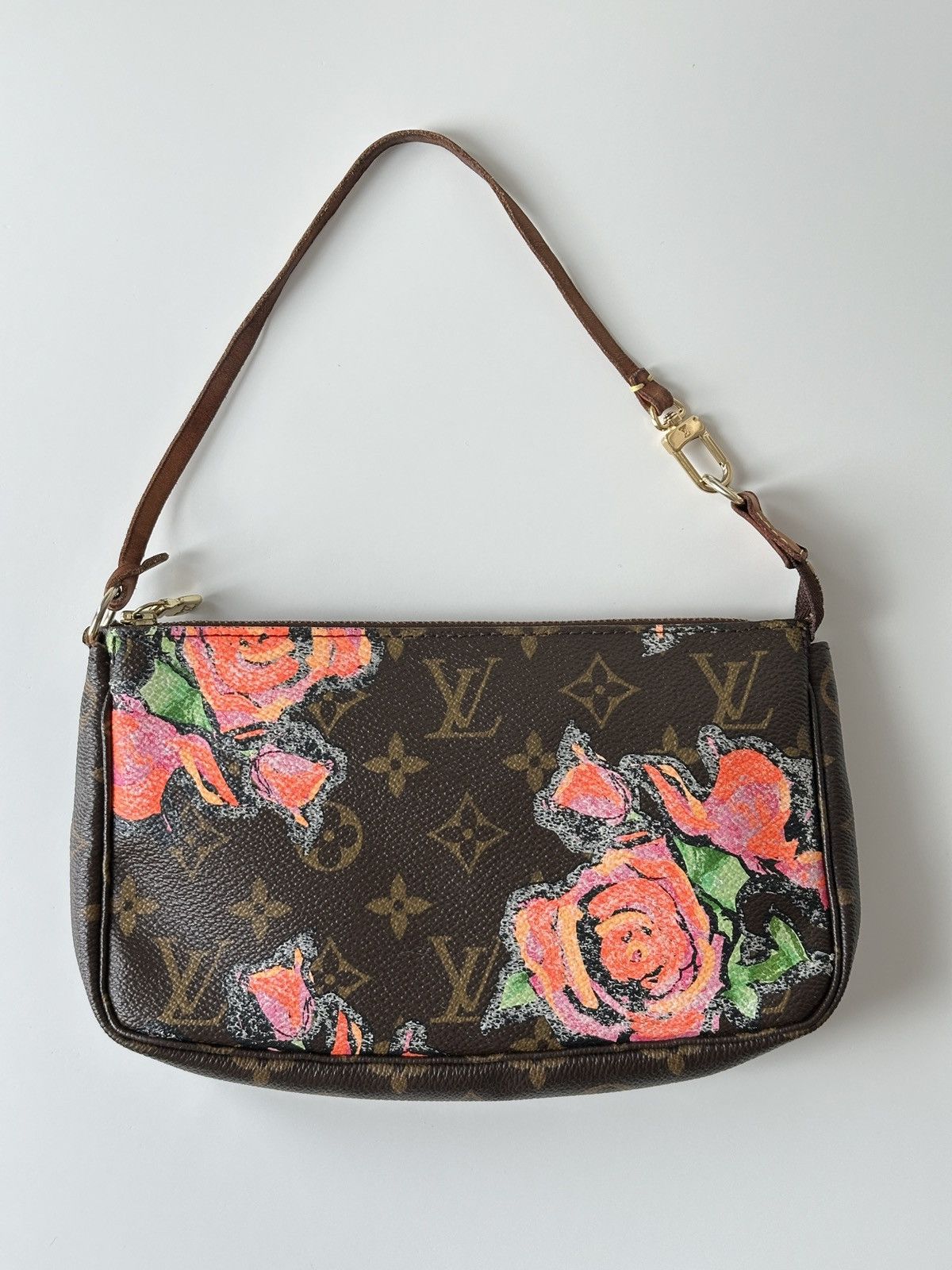 Louis Vuitton LOUIS VUITTON Pochette Bag Accessories Stephen Sprouse Roses Size ONE SIZE - 7 Thumbnail