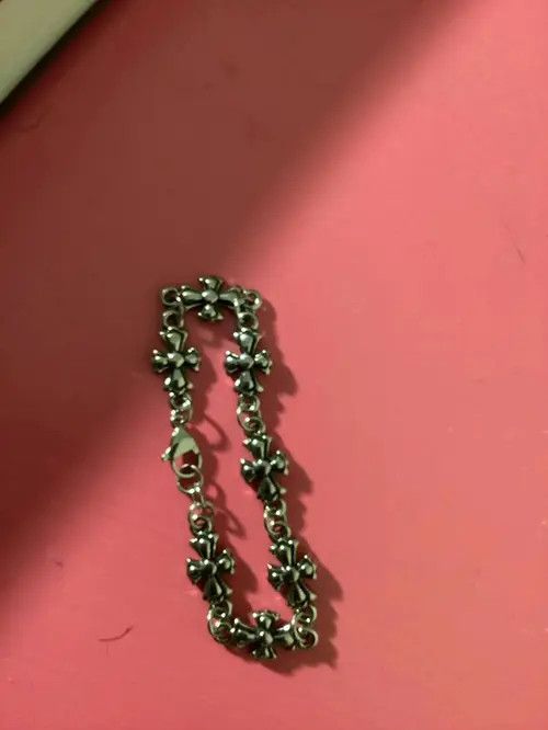 Other Vintage 2000s Style Silver Cross Hip Hop Punk Bracelet Size ONE SIZE - 3 Thumbnail