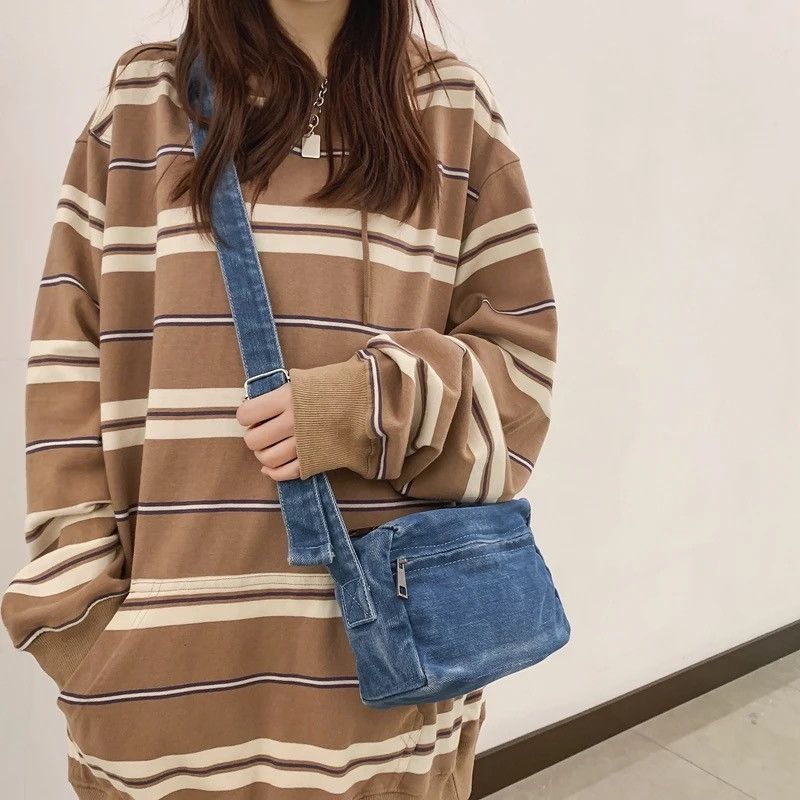Japanese Brand Denim Crossbody Bag Size ONE SIZE - 4 Thumbnail