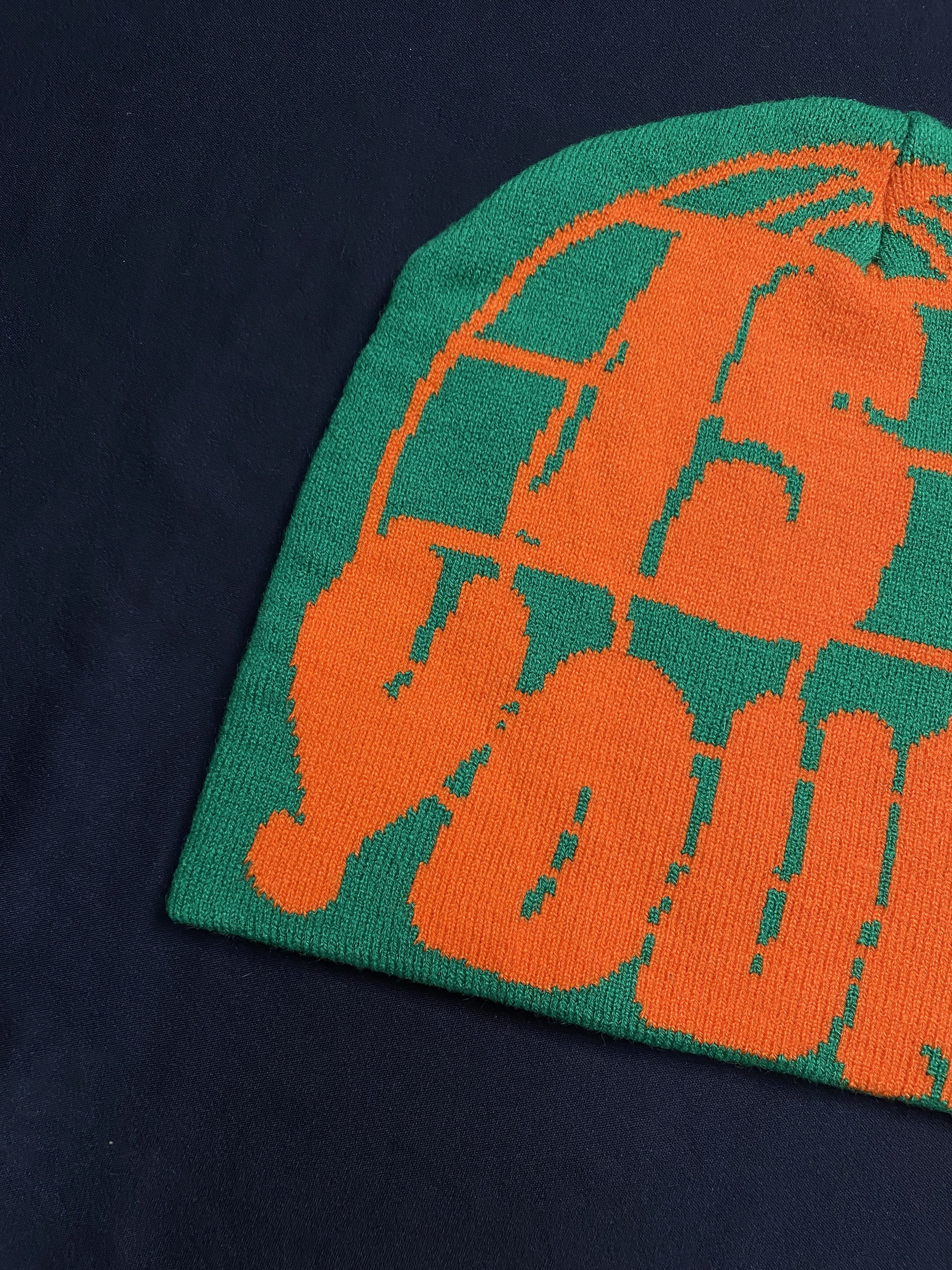 Japanese Brand Deadstock The World is Yours No Cuff Knit Black Beanie OS Size ONE SIZE - 3 Thumbnail