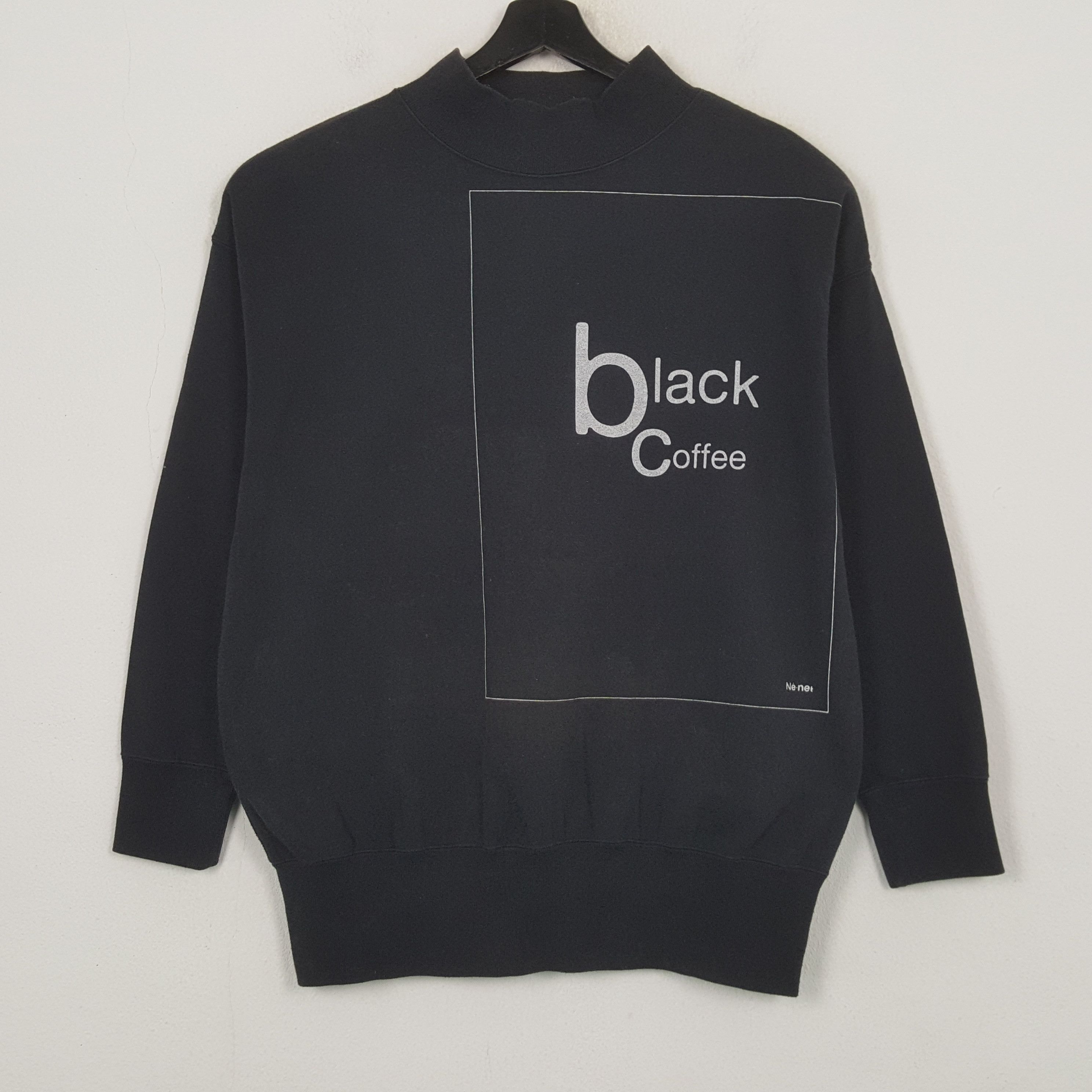 Ne-Net Ne-net Black Coffee by Issey Miyake Sweatshirt RR24 Size US M / EU 48-50 / 2 - 1 Thumbnail