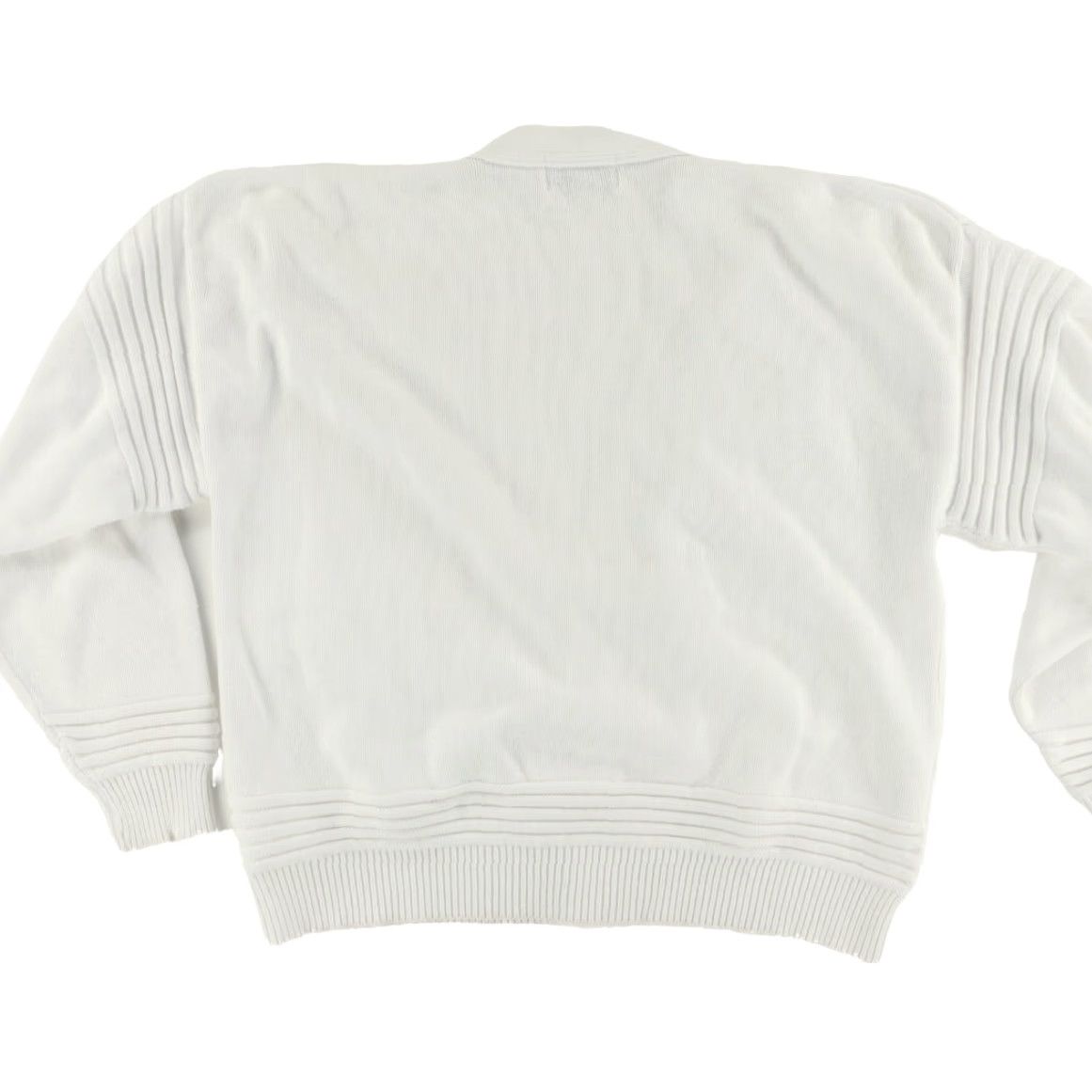 Vintage VTG Winona Knits Cardigan Long Sleeve Sweater White Men's L Shirt Vintage Cardigan Solid Crew Neck Relaxed Fit 24in Pit to Pit 24in Length Mens Size US L / EU 52-54 / 3 - 4 Thumbnail