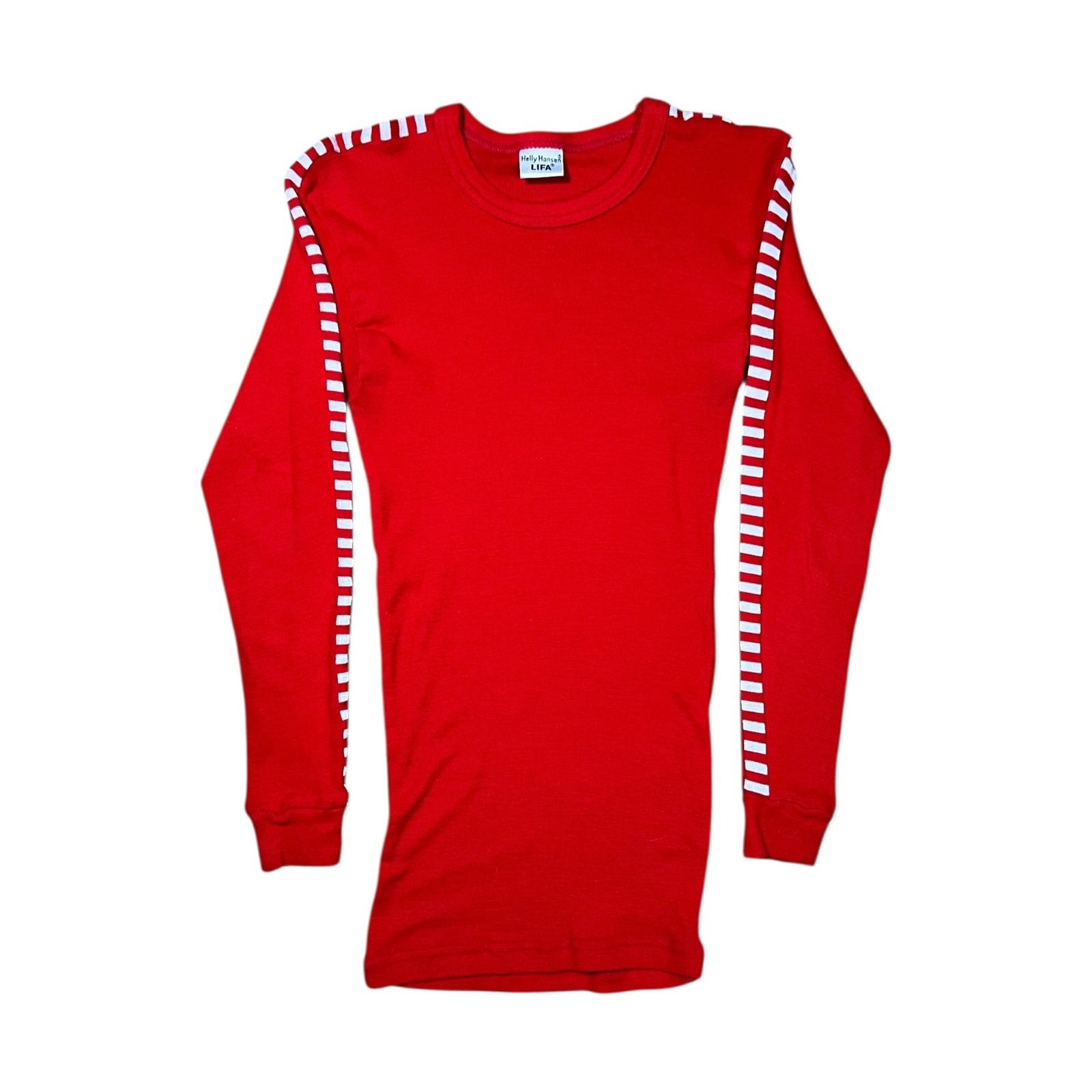 Helly Hansen × Vintage 80s Helly Hansen red checkered print longsleeve thermal Size US S / EU 44-46 / 1 - 1 Thumbnail