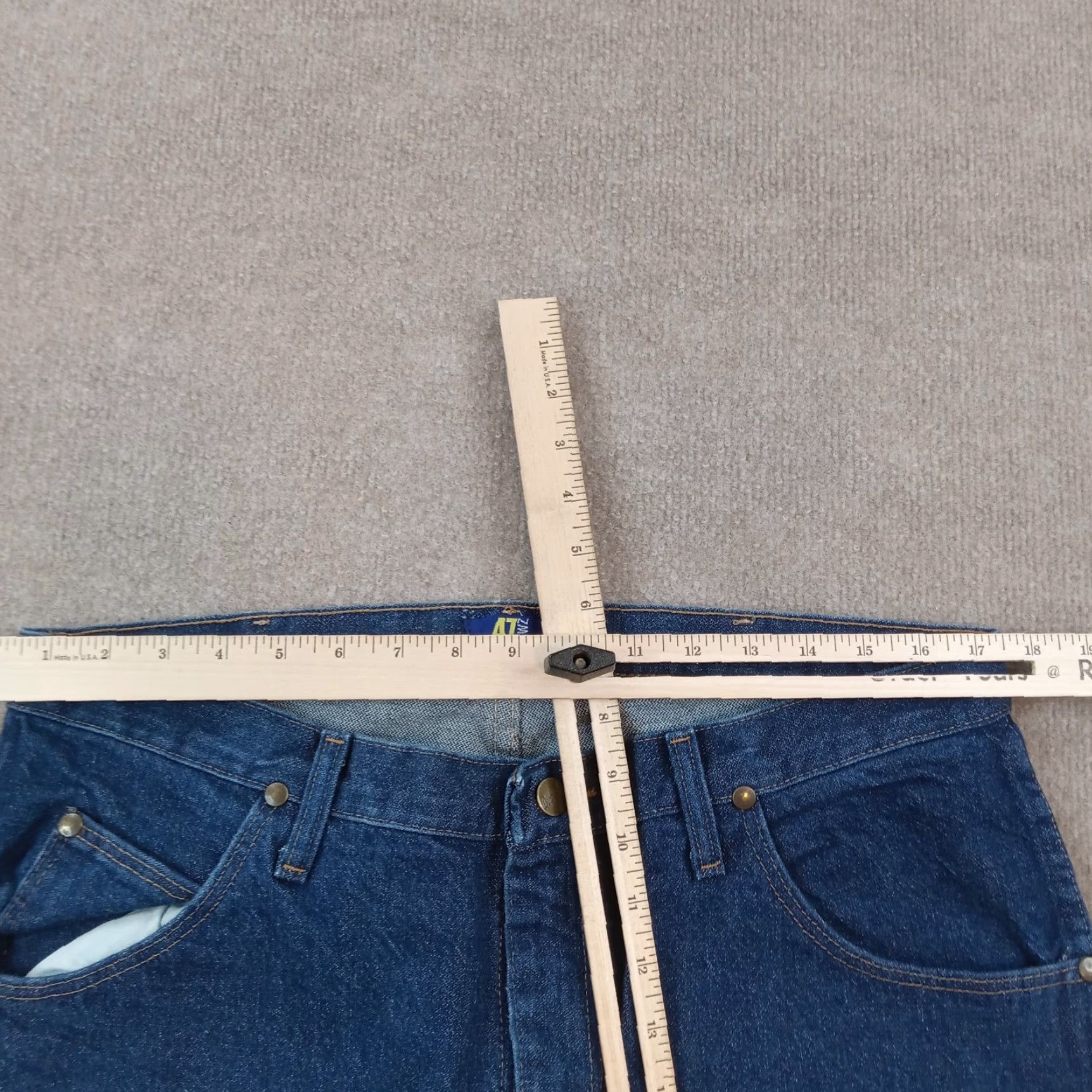 Wrangler Wrangler Jeans Mens 35x36 Blue Regular Fit Straight Leg 5 Pocket Denim NWT 47MWZPW Size US 35 - 5 Thumbnail