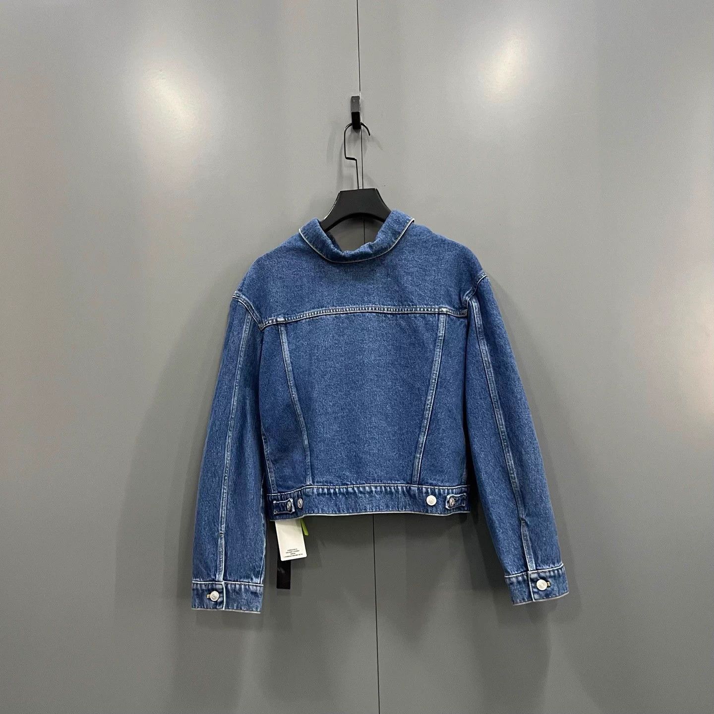 Balenciaga Balenciaga Blue Denim Jacket 34 95 New Size XXS / US 00 / IT 34 - 2 Thumbnail