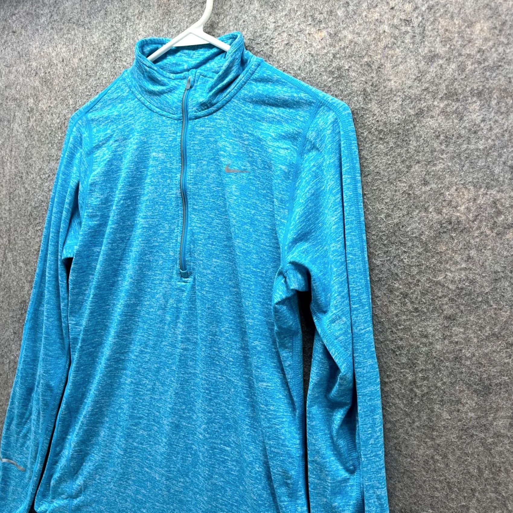 Nike Nike Sweatshirt Womens Small Blue 1/2 Zip Dri-FIT Element Stretch Size S / US 4 / IT 40 - 6 Thumbnail