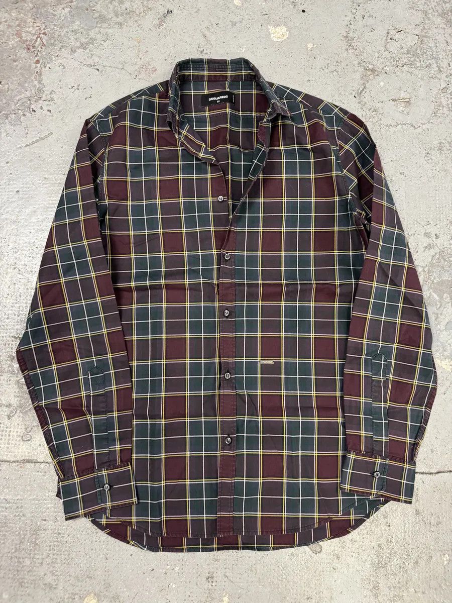 Dsquared2 AW2015 Dsquared2 Green & Red Checked Shirt Size US M / EU 48-50 / 2 - 3 Thumbnail