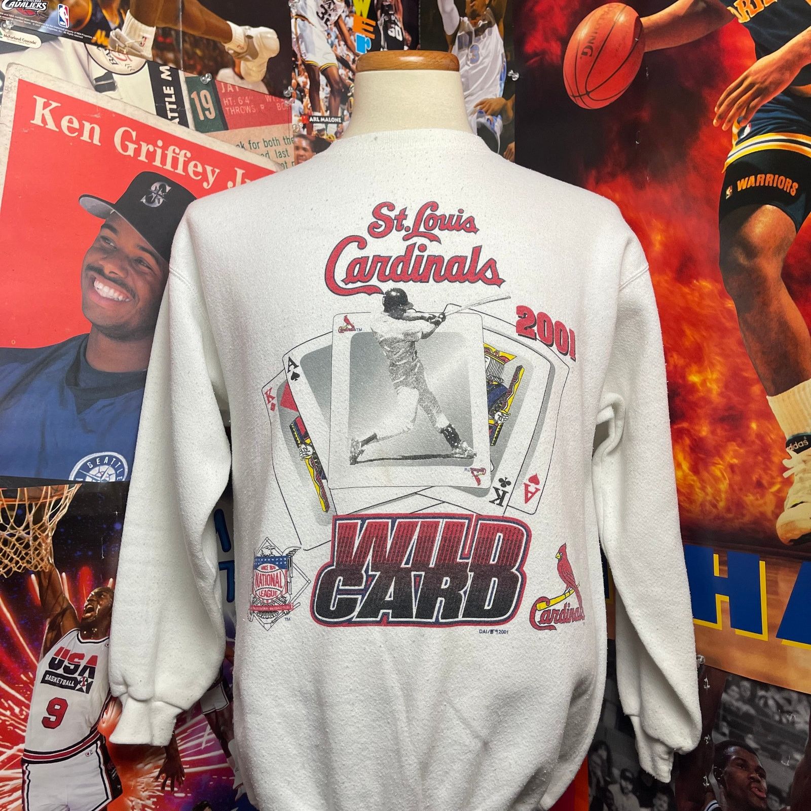Vintage Vintage St. Louis Cardinals 2001 Wild Card NL MLB Crewneck Size US M / EU 48-50 / 2 - 1 Thumbnail
